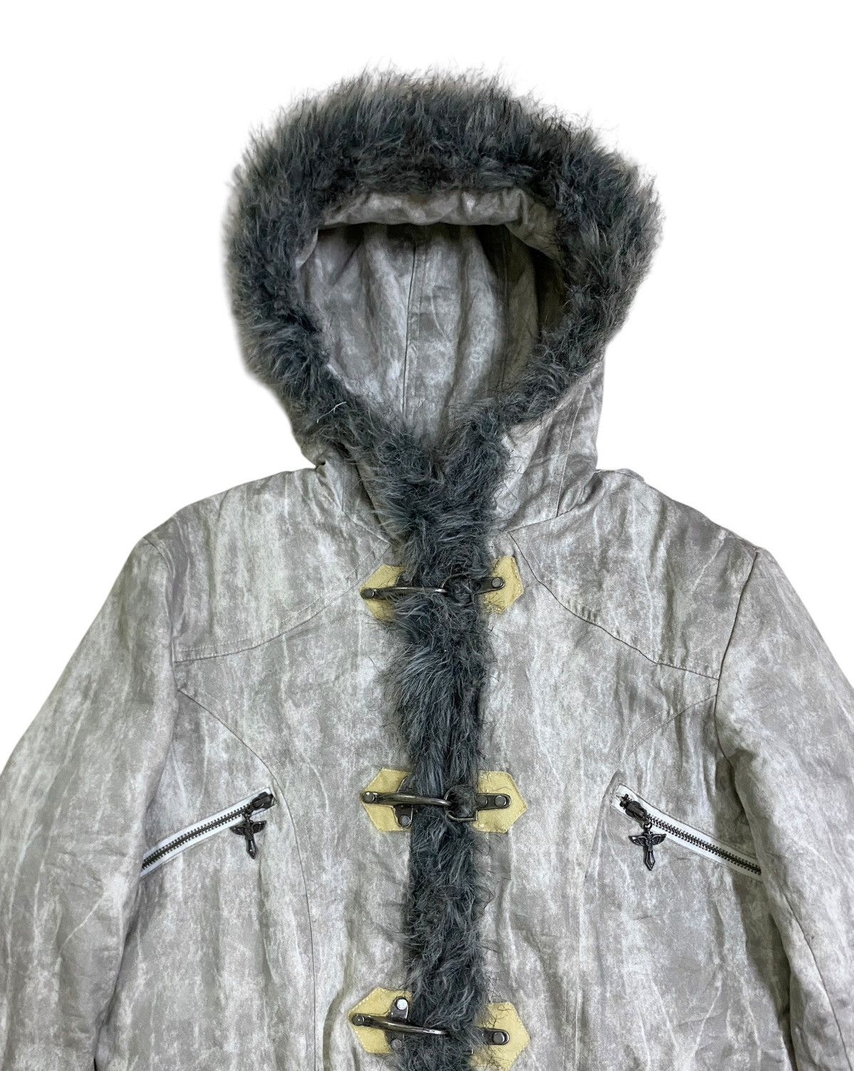 BERNINGS SHO Very Rare Vintage Brand Bernings Sho Fur Waxed Parka 1990s Size US M / EU 48-50 / 2 - 3 Thumbnail