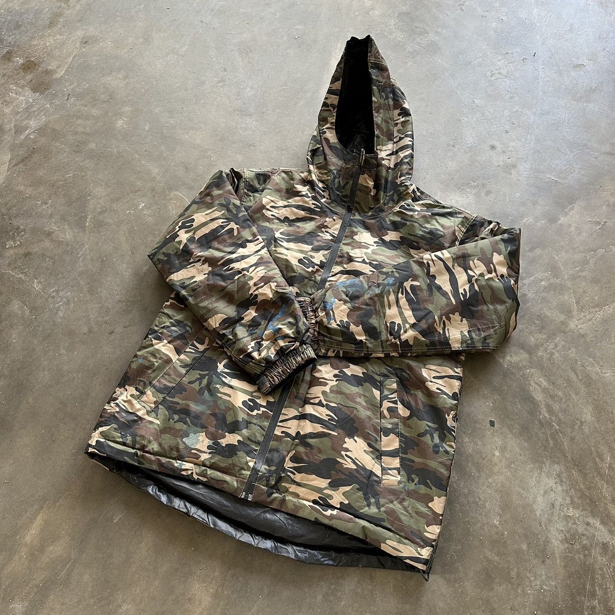 Japanese Brand Vintage Japanese Japan Parkas Camo Army Green Hoodies Size US XL / EU 56 / 4 - 2 Thumbnail