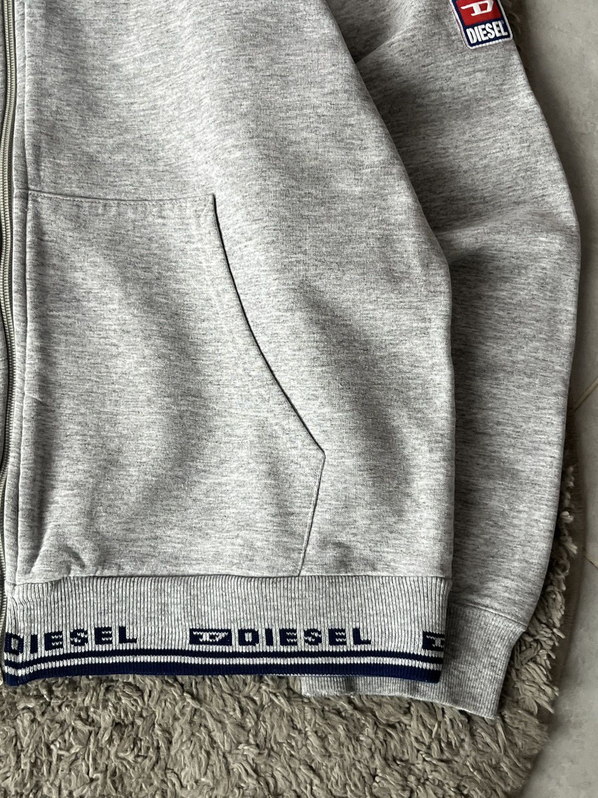 Diesel Vintage Japanese Brand Zip Hoodie Diesel Streetwear Size US L / EU 52-54 / 3 - 4 Thumbnail