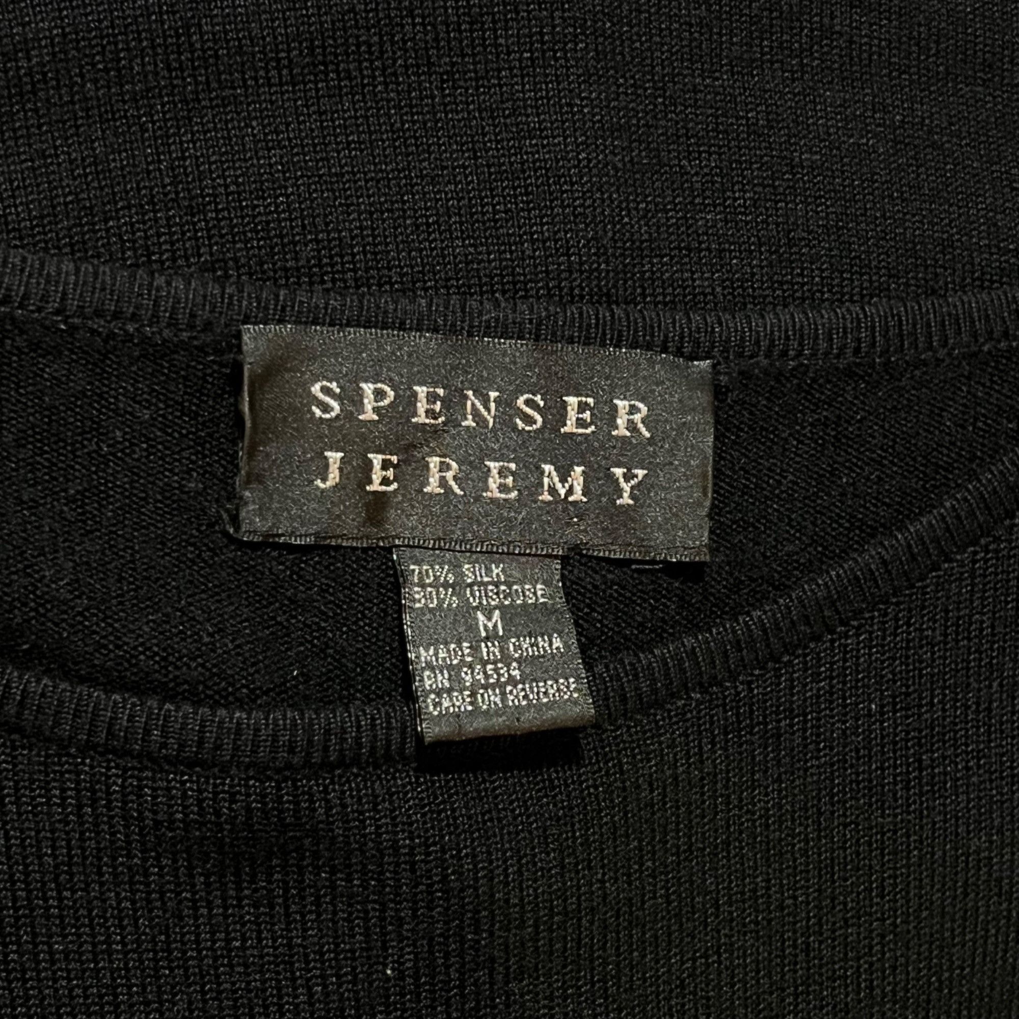 Other Spenser Jeremy Woman's Black M Top Luxe Soft Stretch Silk Size M / US 6-8 / IT 42-44 - 4 Thumbnail