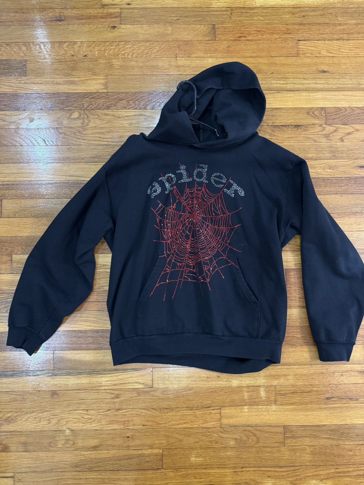 Sp5der OG Sp5der Rhinestone Hoodie | Grailed