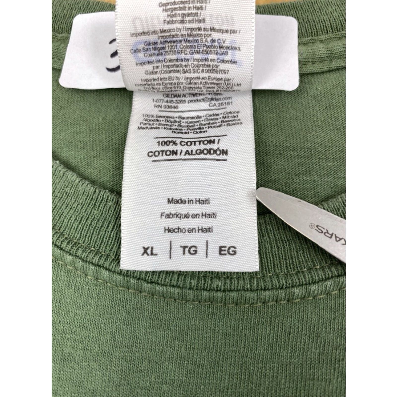 Gildan Gildan T-Shirt Green XL Short Sleeve Crew Neck Men American Outlaw #3088 Size US XL / EU 56 / 4 - 4 Thumbnail