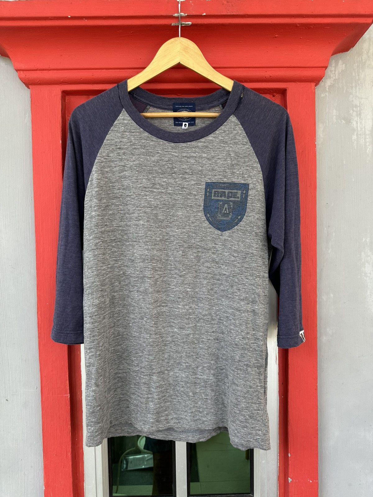 Bape Vintage Bape University Raglan Tee Size US L / EU 52-54 / 3 - 1 Thumbnail