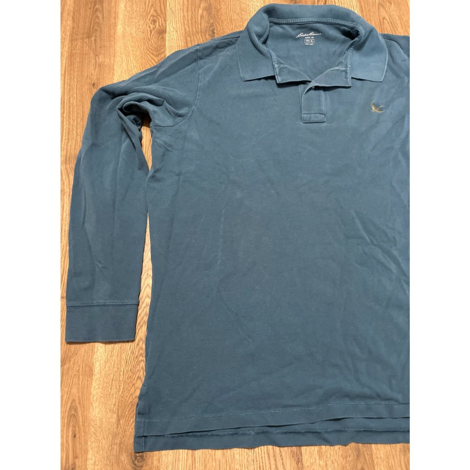 Eddie Bauer Eddie Bauer Shirt Men's Size XL Tall Blue 1/4 Buttons Long Sleeve Size US XL / EU 56 / 4 - 4 Thumbnail