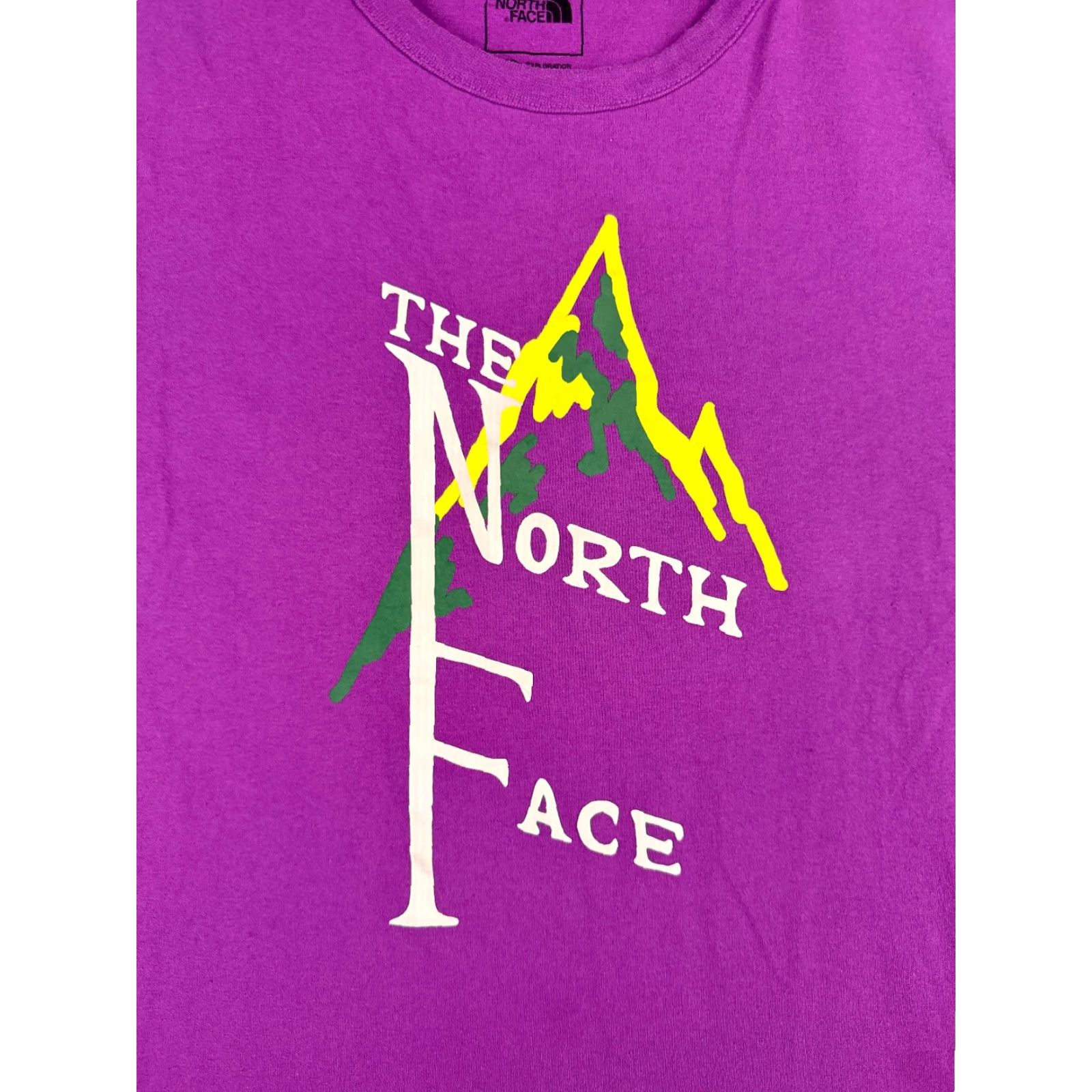 The North Face VINTAGE The North Face Shirt Men M Purple Short Sleeve Crew Neck Cotton Blend Jersey Logo All Seasons Size US M / EU 48-50 / 2 - 6 Thumbnail