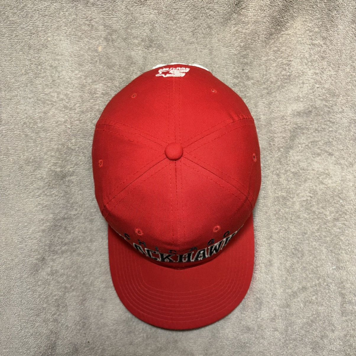 Starter Vintage 90s Chicago Blackhawks Starter Snapback Hat NHL Red Size ONE SIZE - 6 Thumbnail