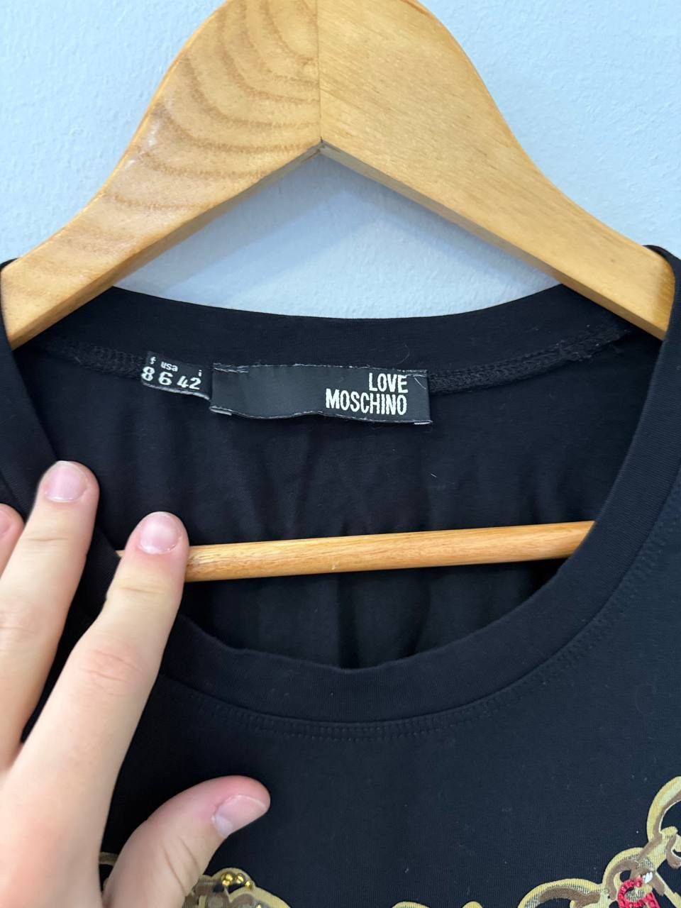 Love Moschino Love Moschino t-shirt black tee luxury buttoms Size M / US 6-8 / IT 42-44 - 8 Thumbnail