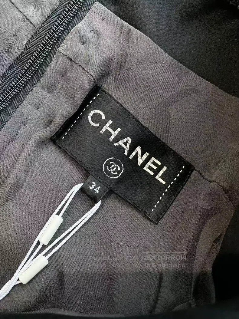 Chanel Chanel Knitted tweed gray dress Size XXS / US 00 / IT 34 - 5 Thumbnail