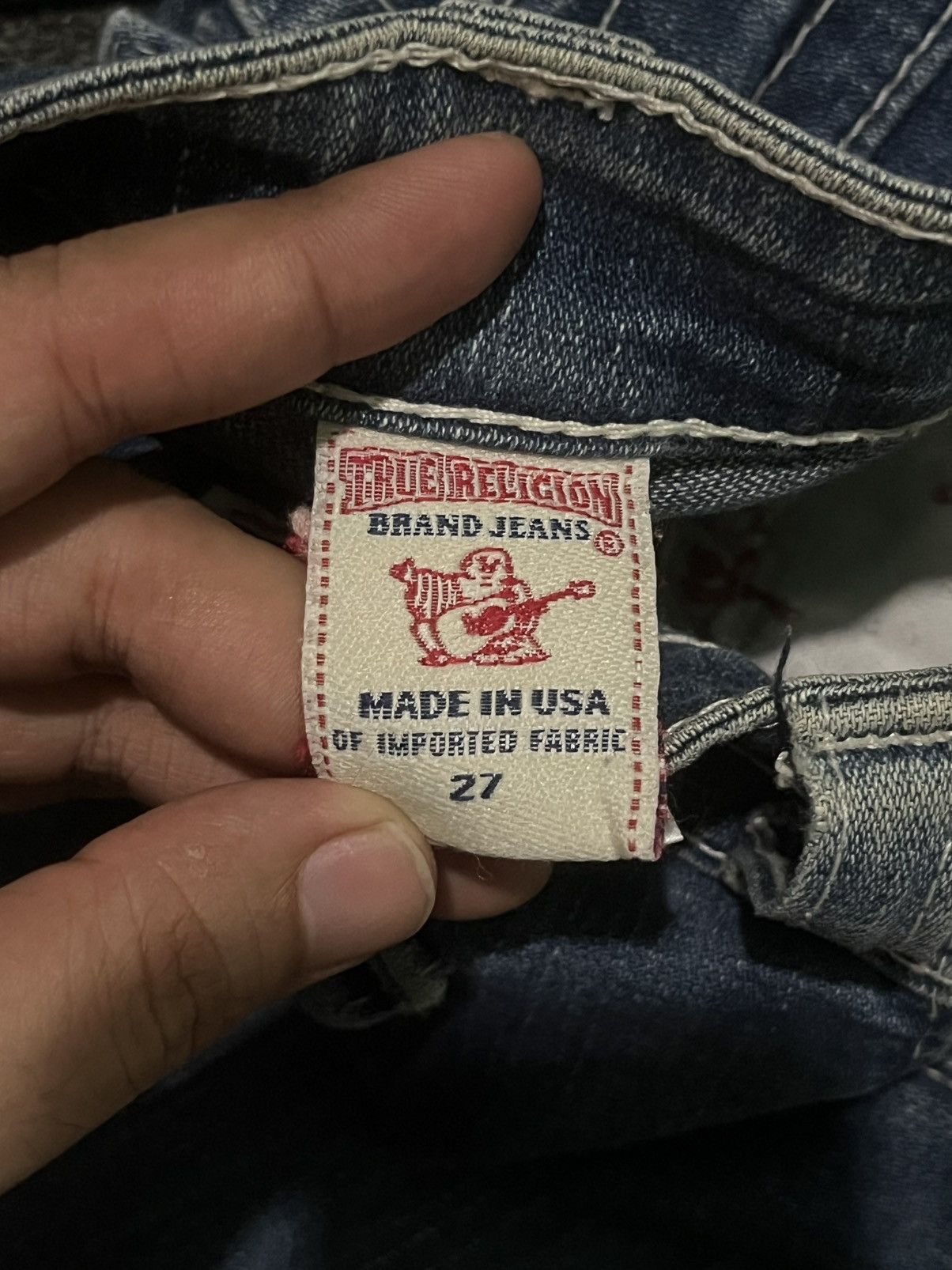 True Religion Vintage True Religion Joey Flare Style Distressed Jeans Size 27" / US 4 / IT 40 - 12 Thumbnail