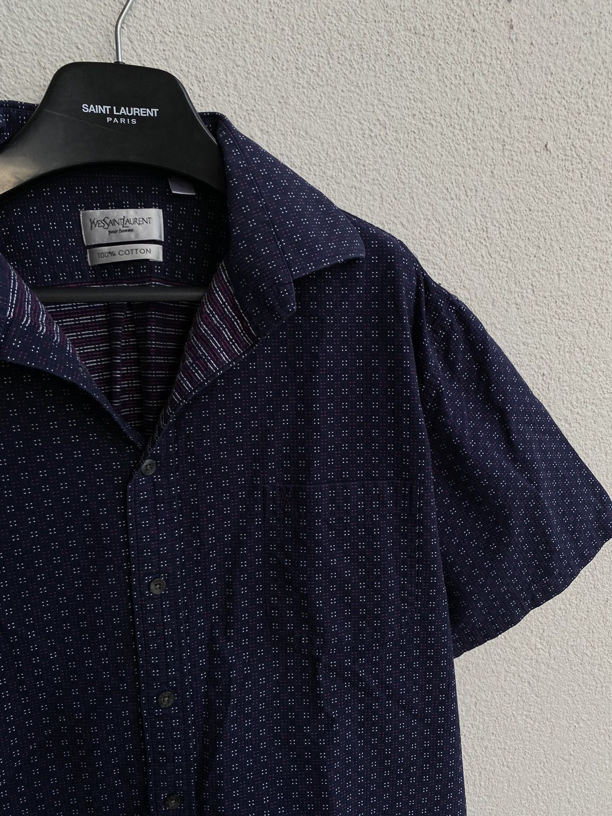 Yves Saint Laurent Summer YSL Shirt Cotton YSL Button up YSL Overshirt Size US XL / EU 56 / 4 - 1 Thumbnail