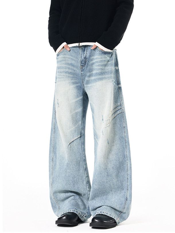 Vintage Men's American Distressed Ripped Jeans Size US 32 / EU 48 - 4 Thumbnail