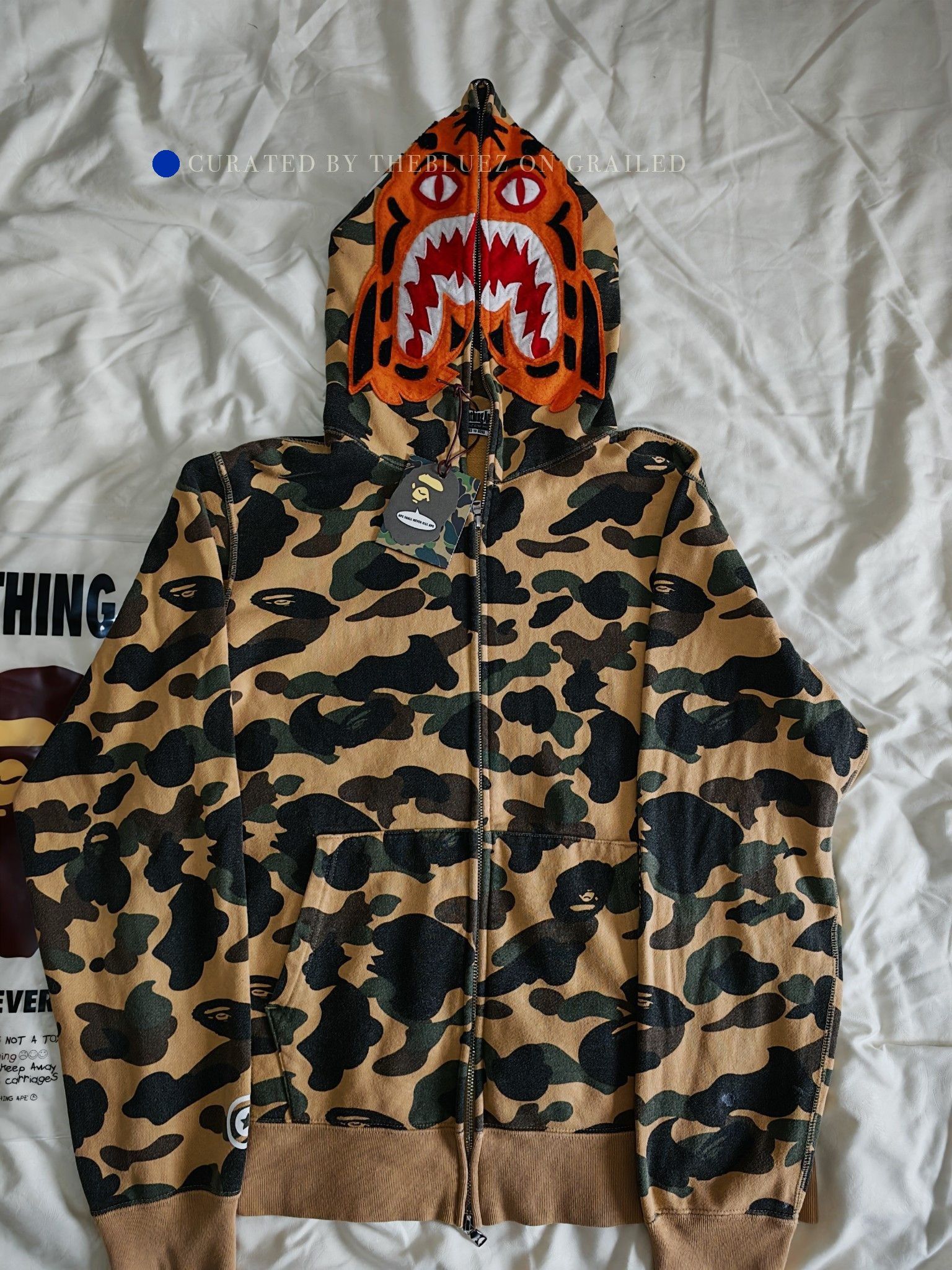 Bape Tiger Camo Zip Hoodie in Multi, Size XL Size US XL / EU 56 / 4 - 1 Thumbnail