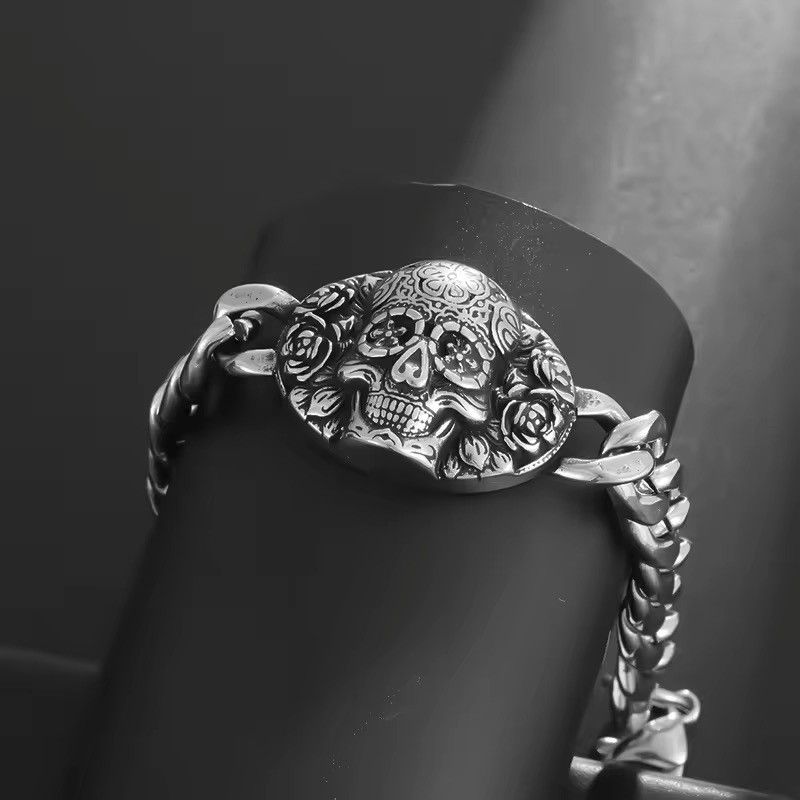 Jewelry × Vintage Trend Skull Ghost Head Bracelet Size ONE SIZE - 3 Thumbnail