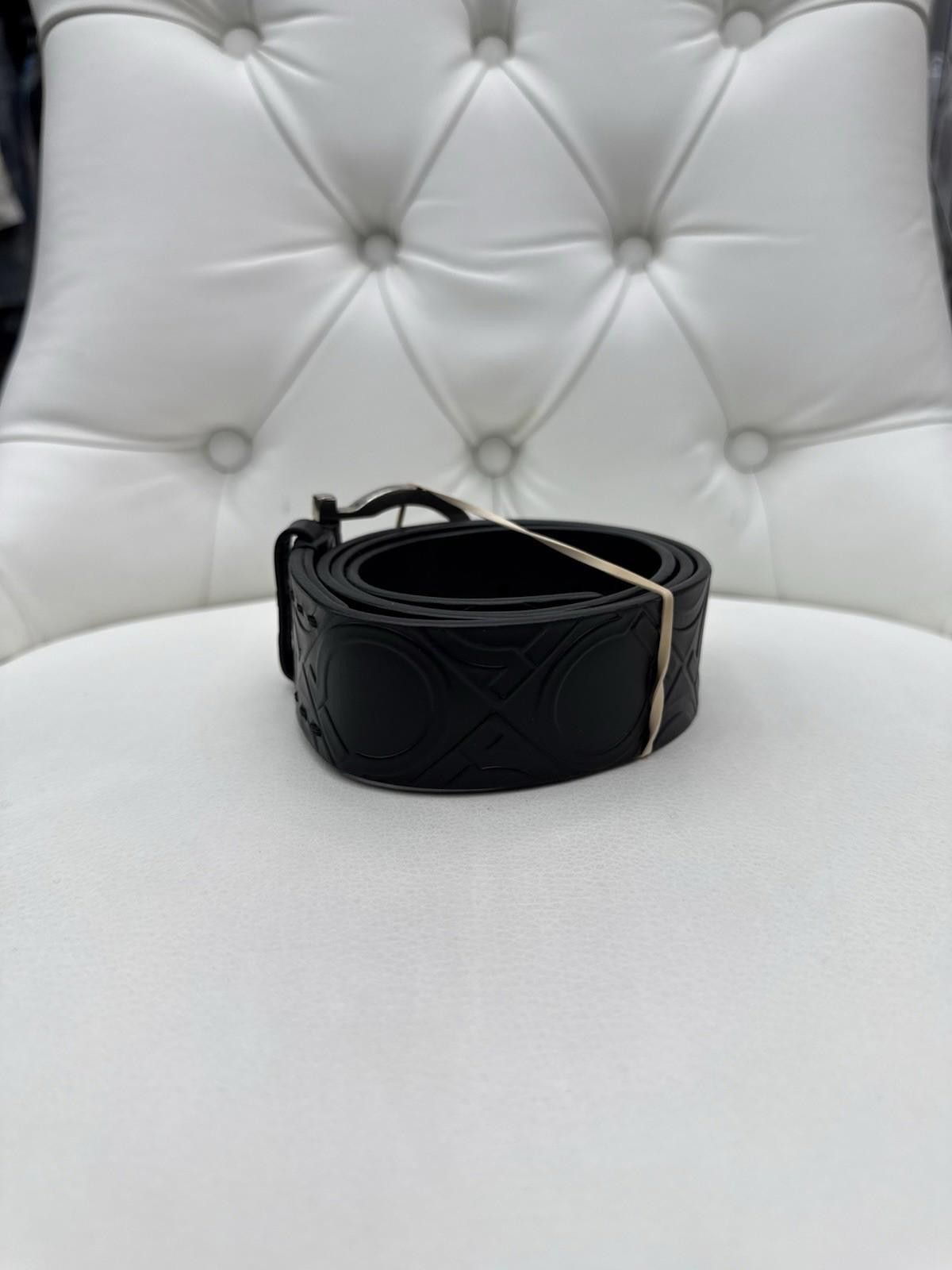 Salvatore Ferragamo SALVATORE FERRAGAMO - MENS BLK LEATHER BELT Size ONE SIZE - 7 Thumbnail