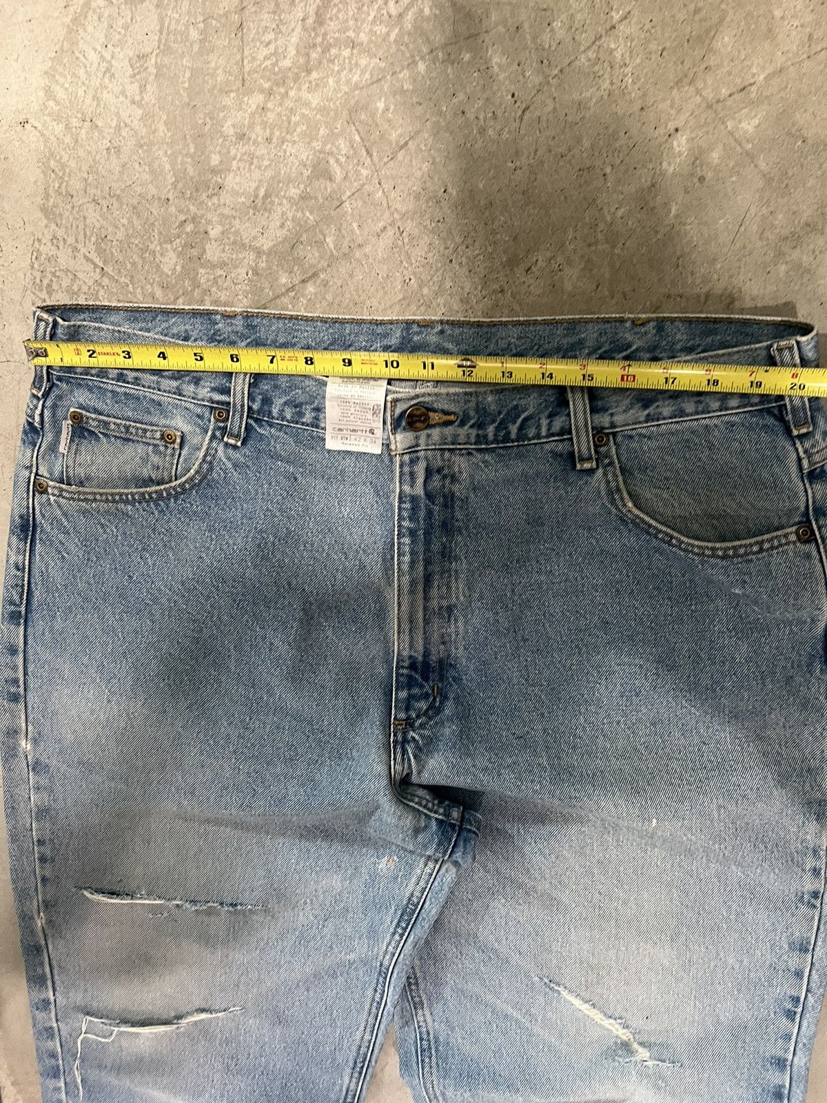 Carhartt × Vintage Carhartt washed baggy denim jeans Size US 42 / EU 58 - 5 Thumbnail