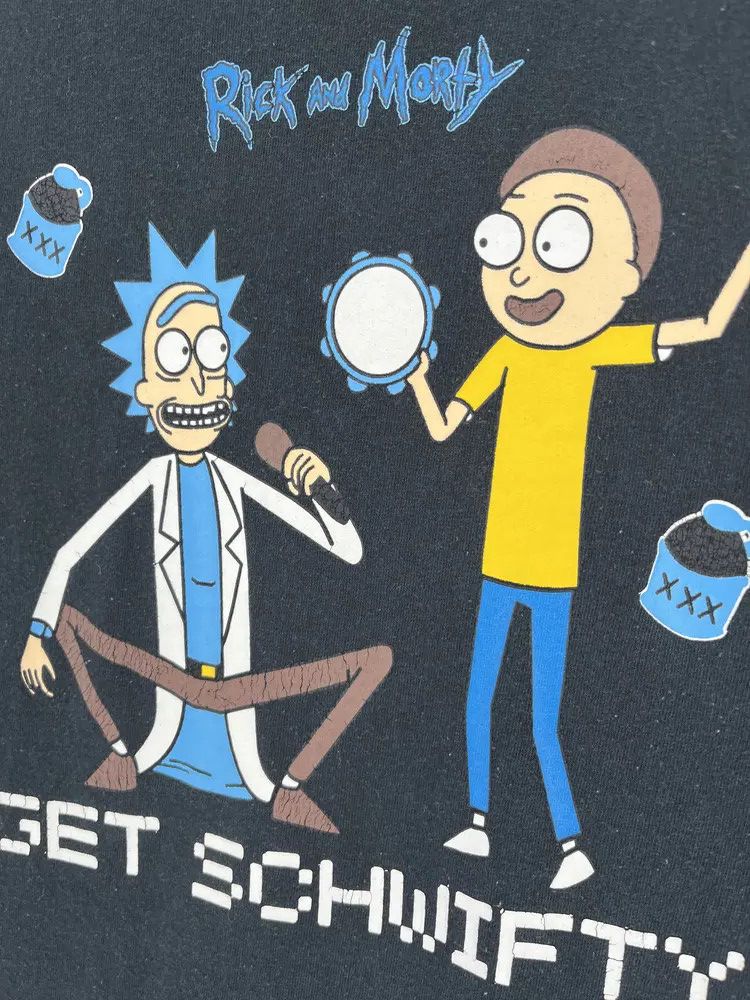 Other Vintage Y2K Adult Rick And Morty “Get Schwifty” T-Shirt Size US L / EU 52-54 / 3 - 6 Thumbnail