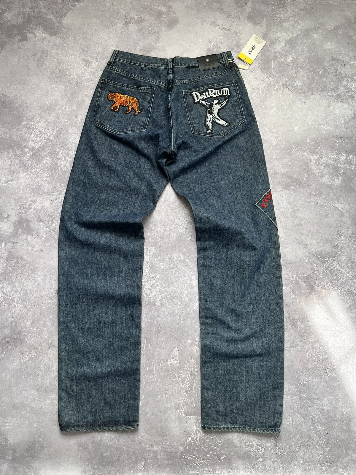 Versace Jeans Couture Versace Jeans Couture Delirium Multilogo Patch Denim Pants Size US 35 - 4 Thumbnail