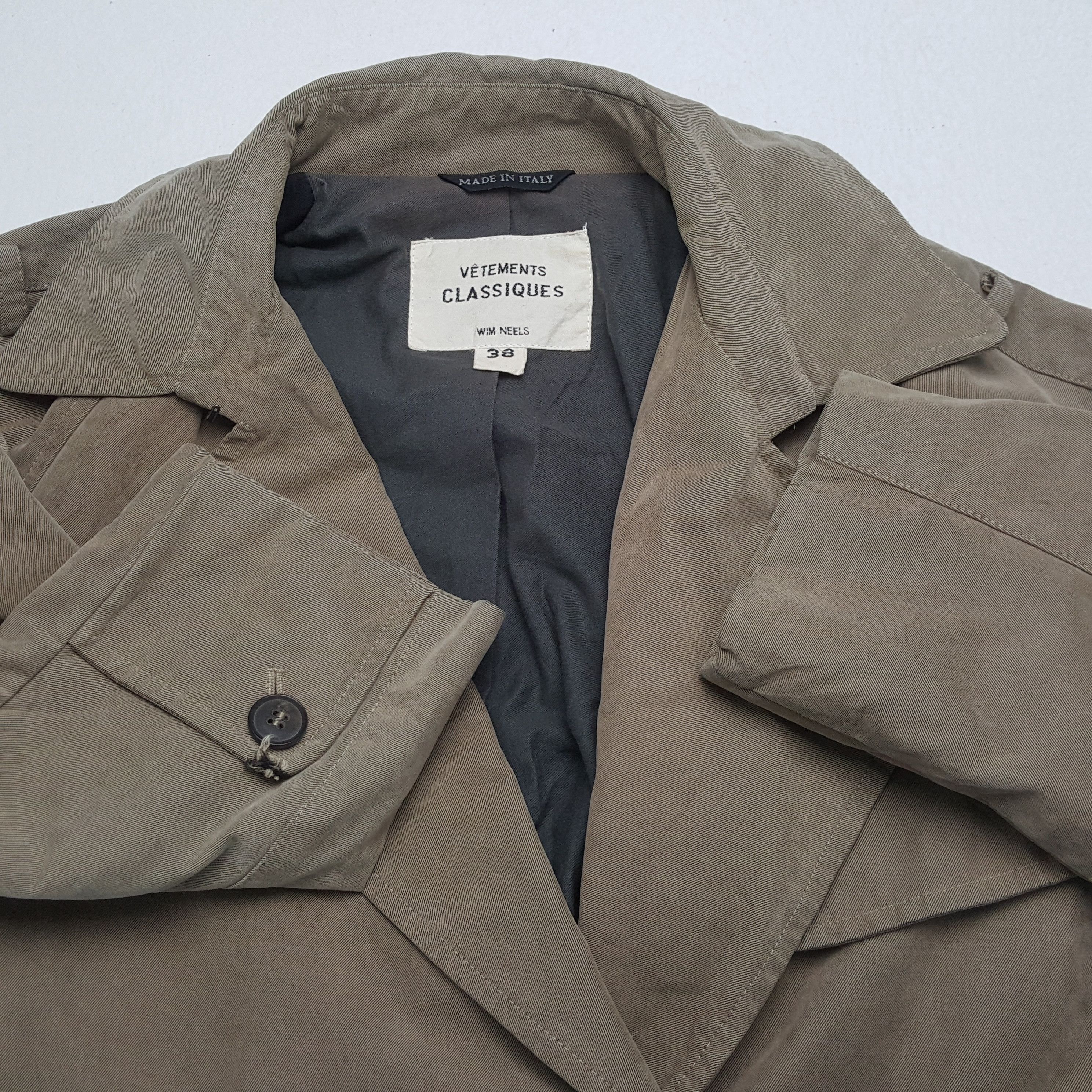 Vintage VETEMENTS CLASSIQUES Fashion Style Trench Jacket Size US M / EU 48-50 / 2 - 9 Thumbnail