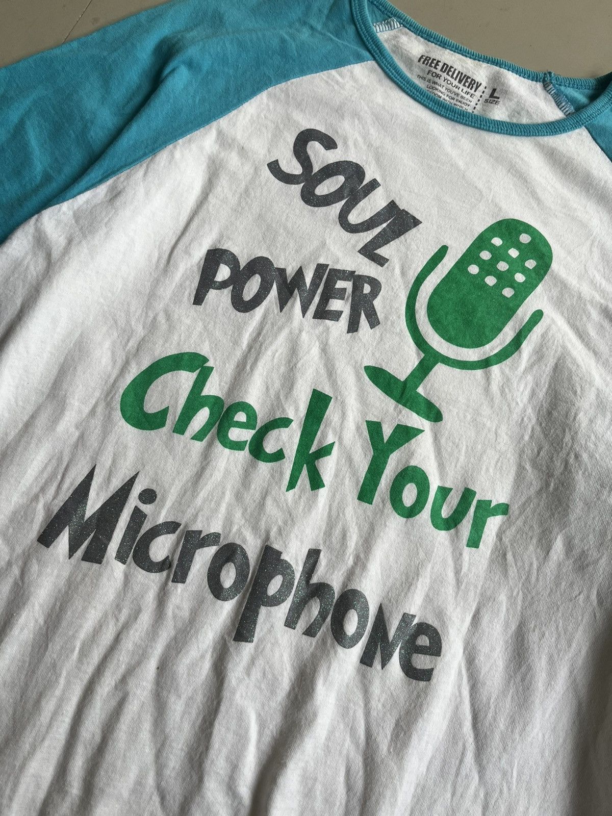 Hysteric Glamour × Japanese Brand × Vintage ❤️‍🔥NEEDGONE ❤️‍🔥MUSIC YOUR MICROPHONE TEE Size US M / EU 48-50 / 2 - 4 Thumbnail