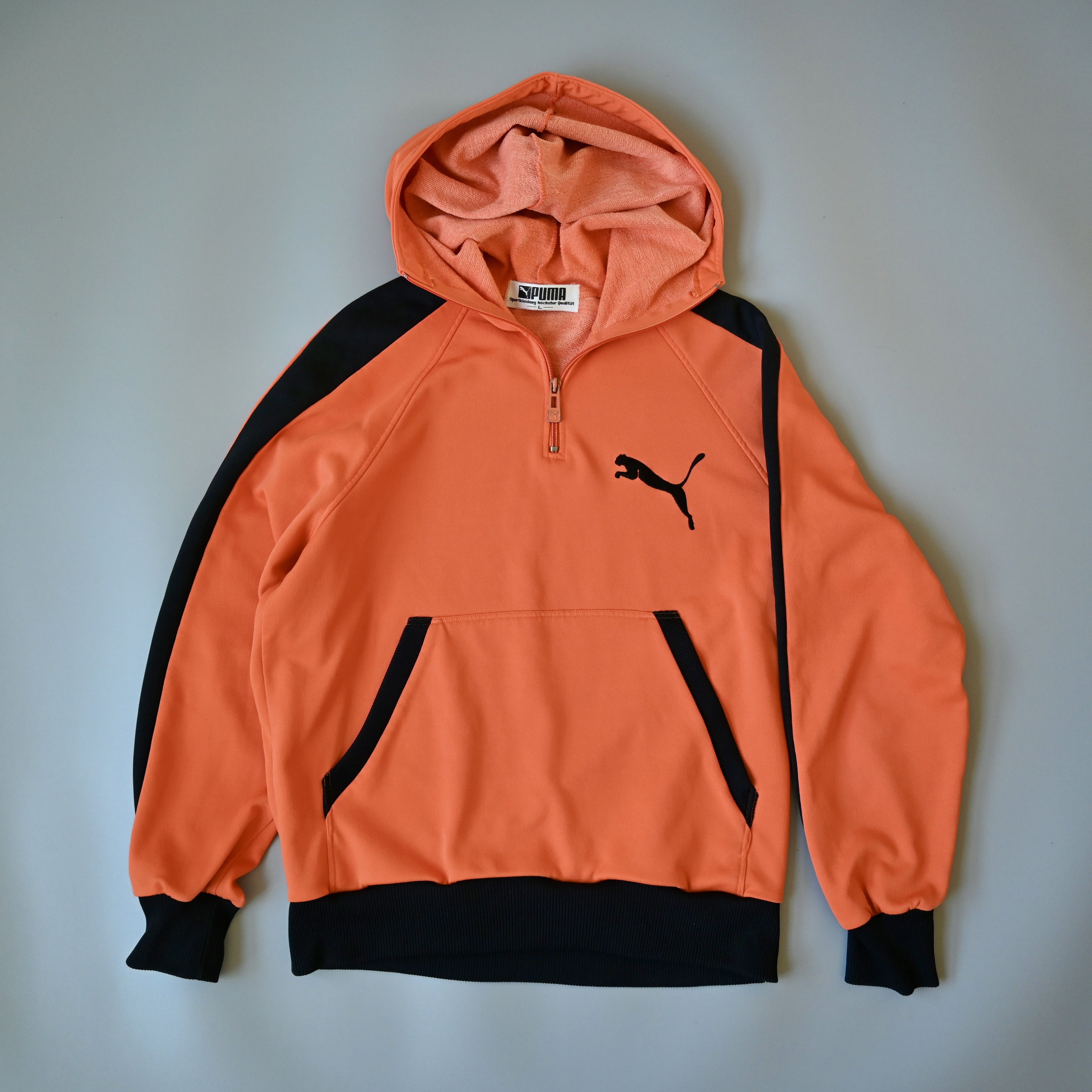 Japanese Brand VTG 1980s PUMA half-zip pullover hooded truck jacket Size US M / EU 48-50 / 2 - 3 Thumbnail