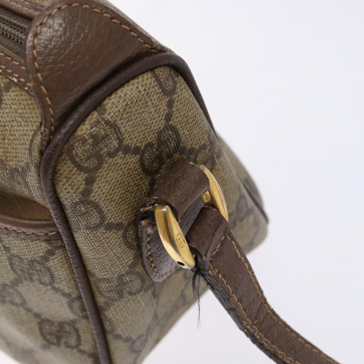 Gucci GUCCI GG Supreme Web Sherry Line Shoulder Bag Pvc Beige 001 Size ONE SIZE - 14 Thumbnail