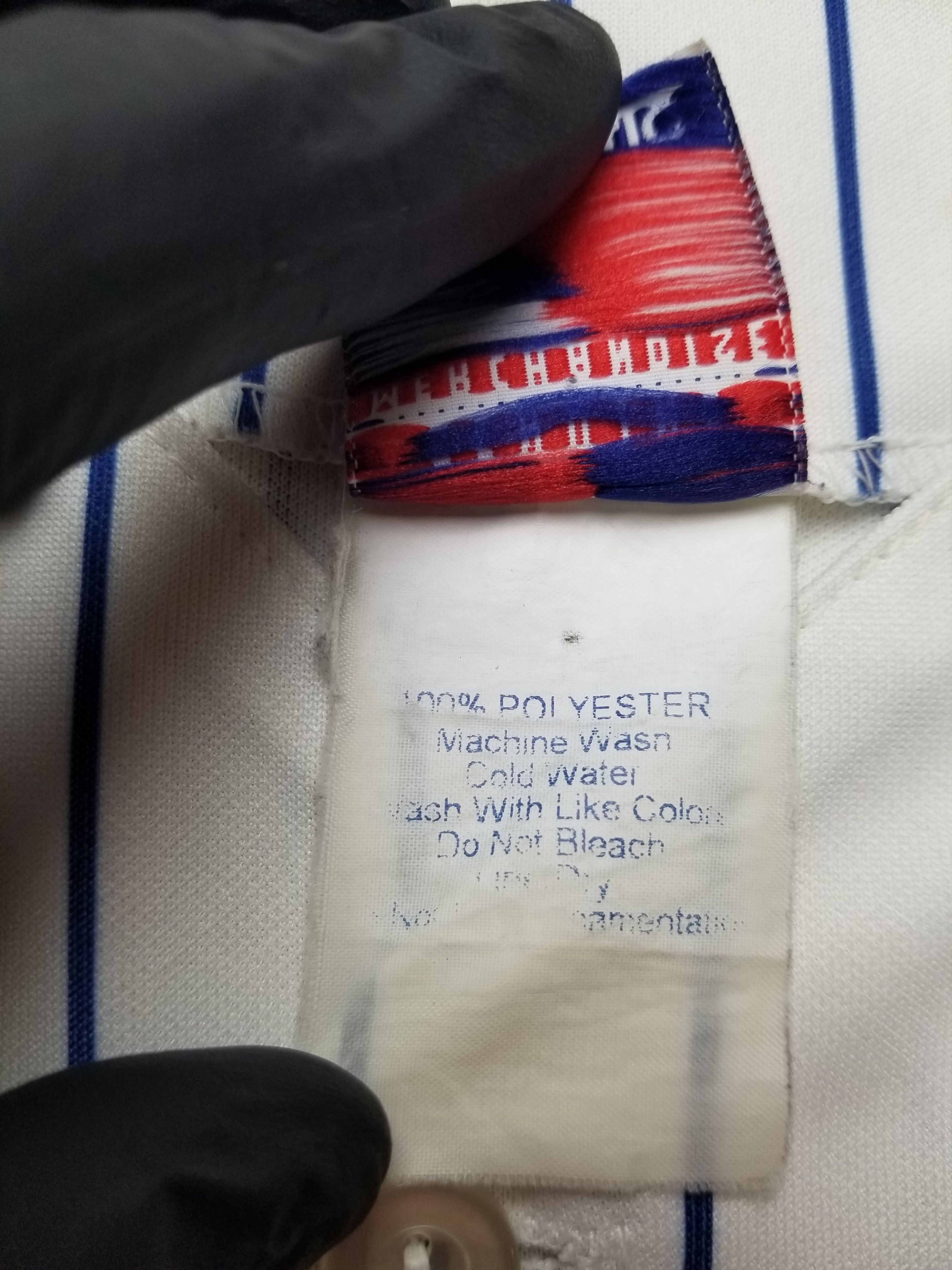 Majestic VTG New York Mets Majestic Pinstripe Stitched Jersey Size US L / EU 52-54 / 3 - 17 Thumbnail