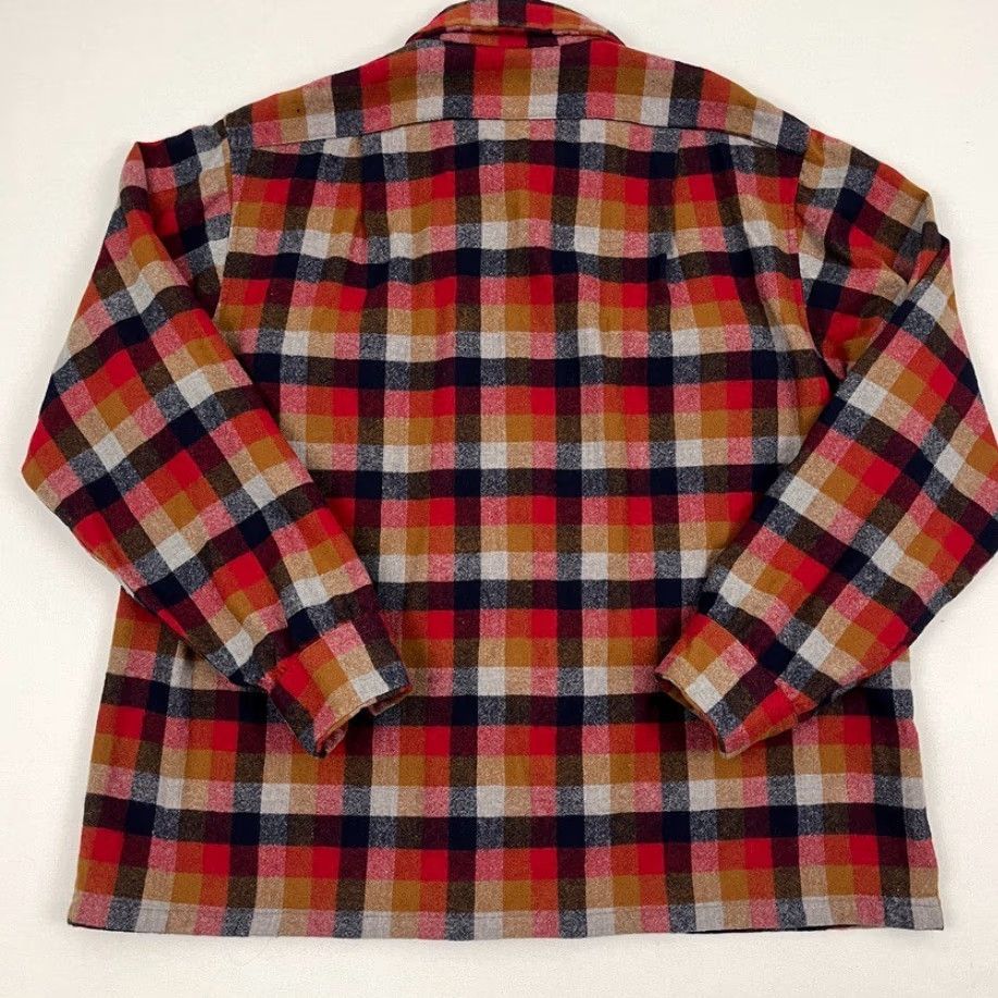 Pendleton VINTAGE Pendleton Shirt Mens XL Plaid 100% Virgin Wool Button Up Flannel Loop Collar USA Mens XL Plaid Wool Button-Up Vintage Pendleton Shirt Size US M / EU 48-50 / 2 - 7 Thumbnail