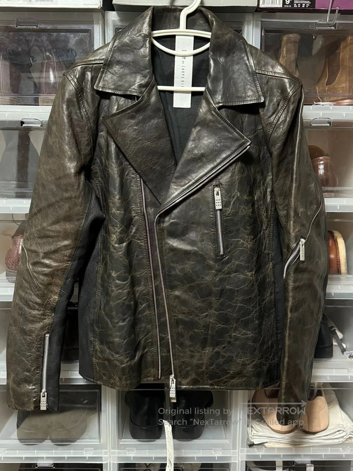 Carpe Diem cdm by Carpediem ed Sheepskin Moto Jacket. Size US L / EU 52-54 / 3 - 1 Thumbnail