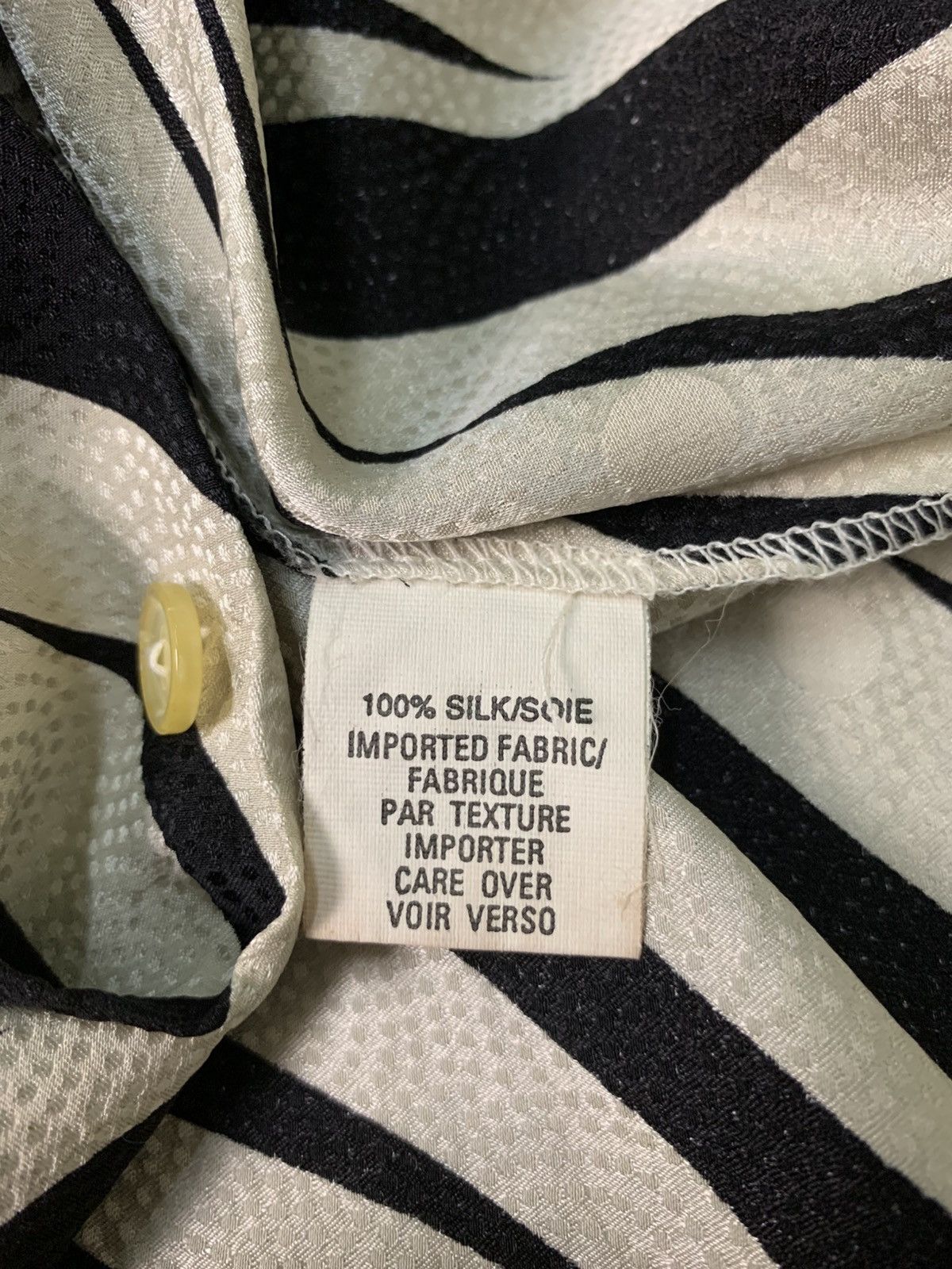 Anne Klein Rare Design Vintage Anne Klein Zebra Print Silk Blouse Size M / US 6-8 / IT 42-44 - 7 Thumbnail