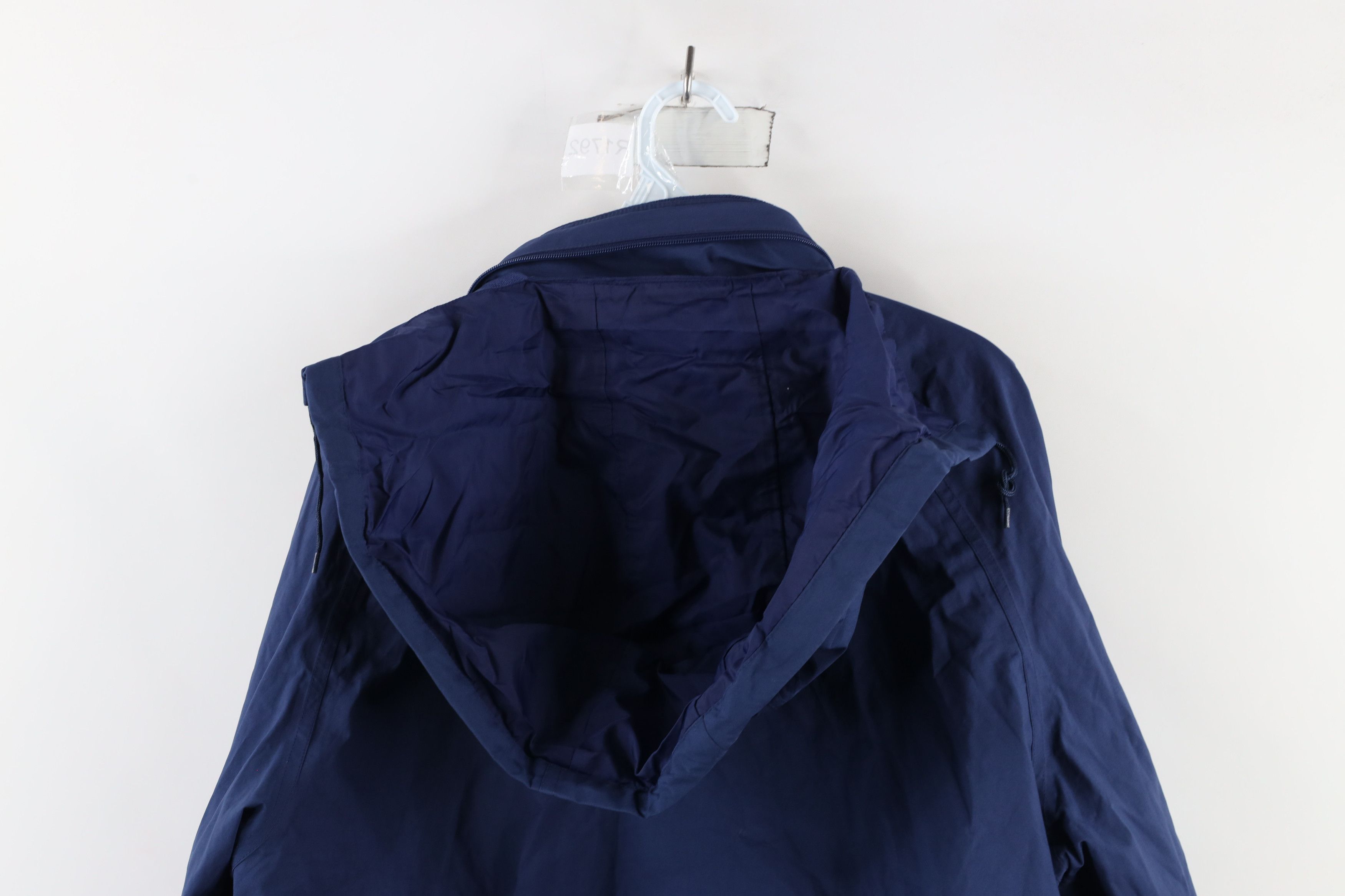Eddie Bauer × Vintage Vintage 90s Eddie Bauer Goretex Hooded Rain Jacket Blue Size US L / EU 52-54 / 3 - 15 Thumbnail
