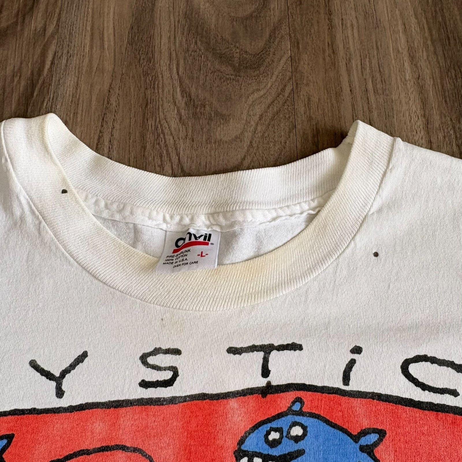 Anvil × Vintage Vintage Big Hed Mystic Blues Art T-Shirt Men's Size L Size US L / EU 52-54 / 3 - 4 Thumbnail