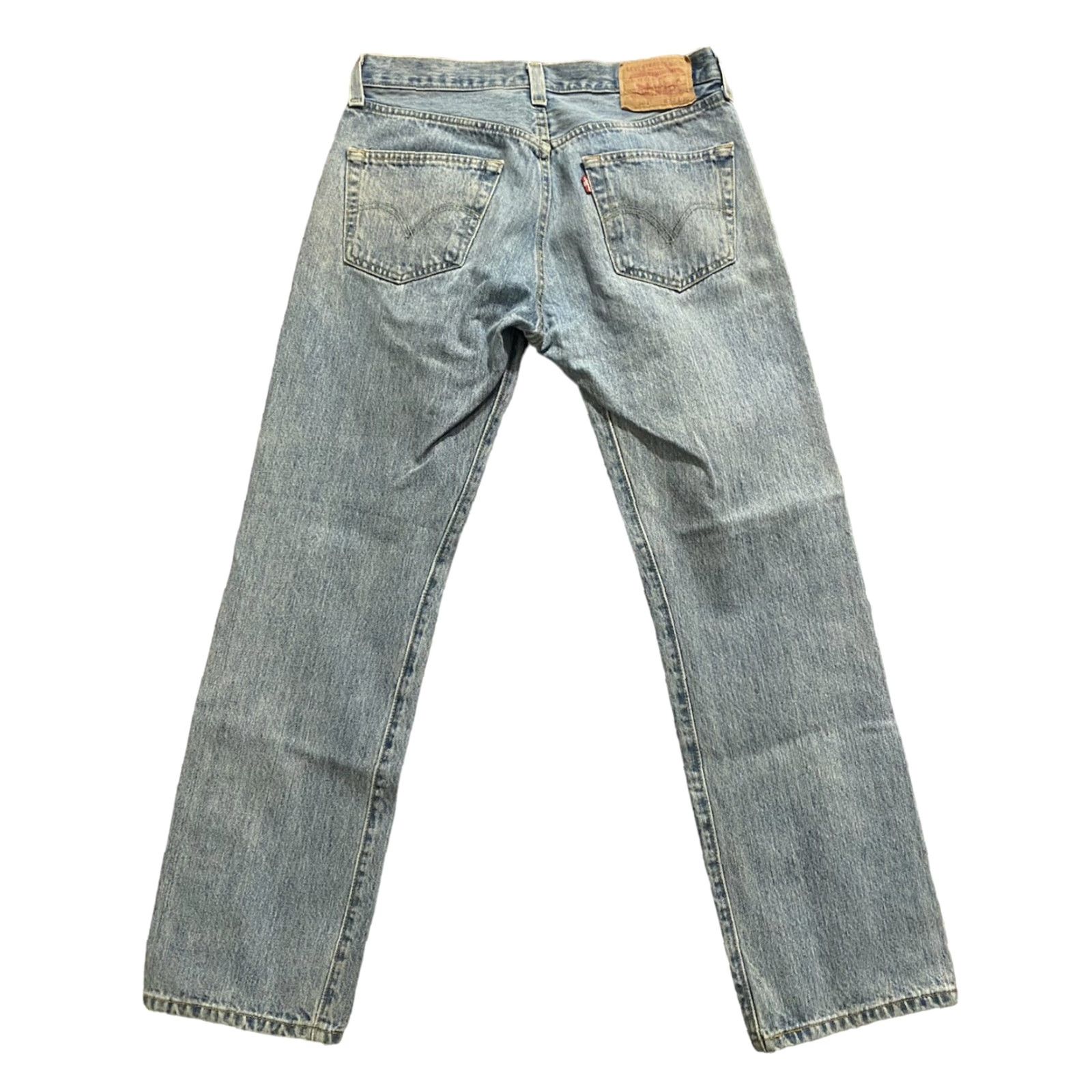 Levi's VINTAGE Levi’s 501 Button Fly Medium Wash 31” x 30” Made In Mexico Men Jeans Blue 501 Straight 31 Mens Size US 31 - 2 Thumbnail