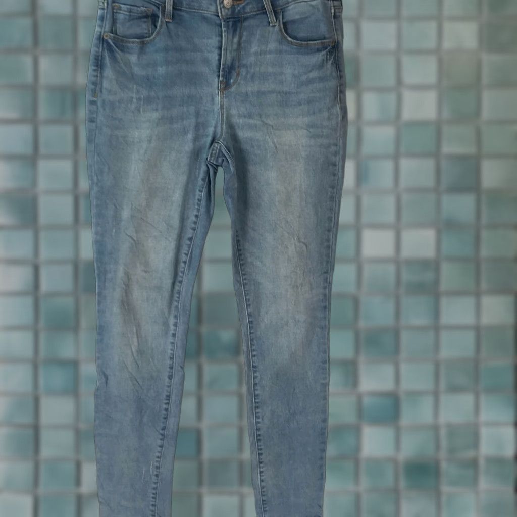 Old Navy Old Navy Womens Flat Front Casual Rock Star Super Skinny Blue Denim Jeans Size 6 Size 28" / US 6 / IT 42 - 1 Thumbnail