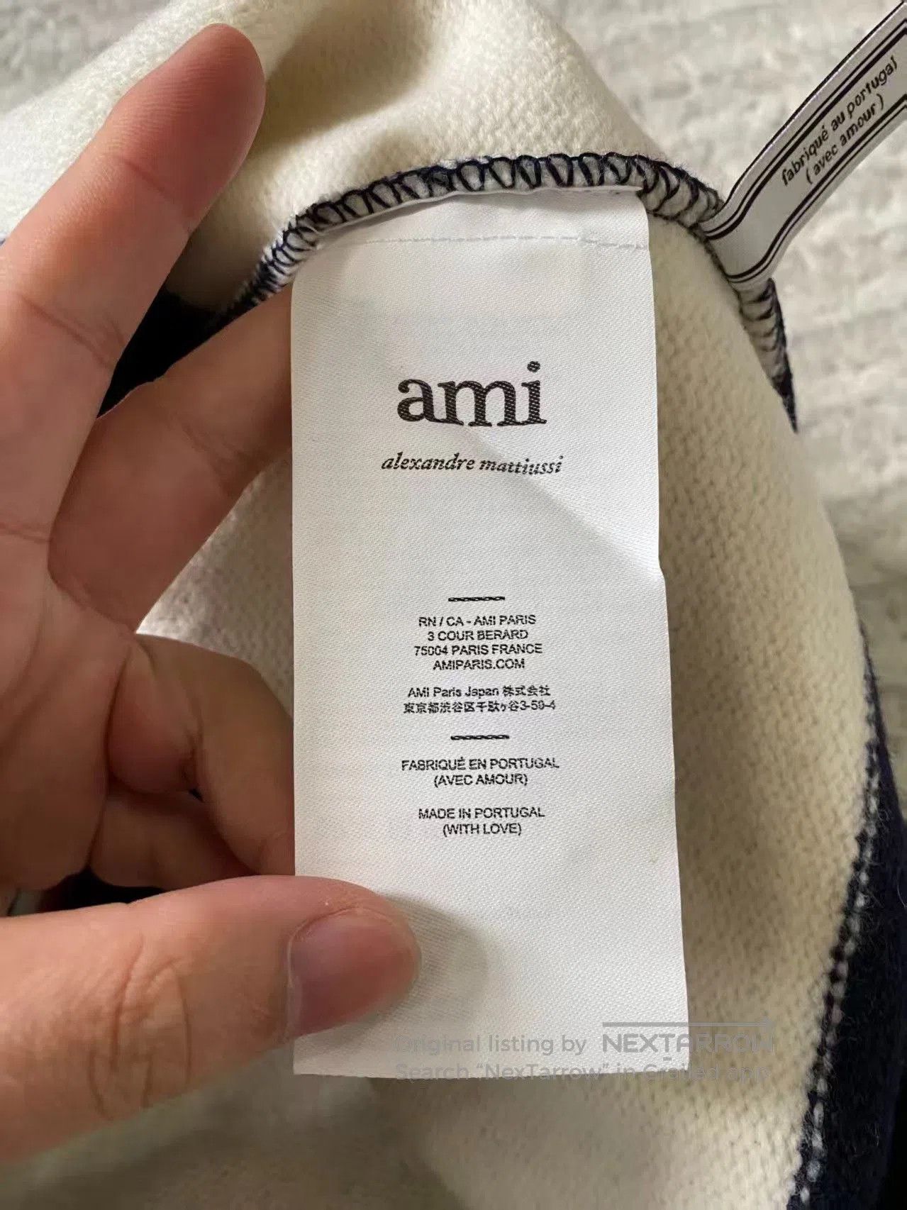 AMI Ami Paris Heart Logo Wool Sweater. Size US L / EU 52-54 / 3 - 4 Thumbnail