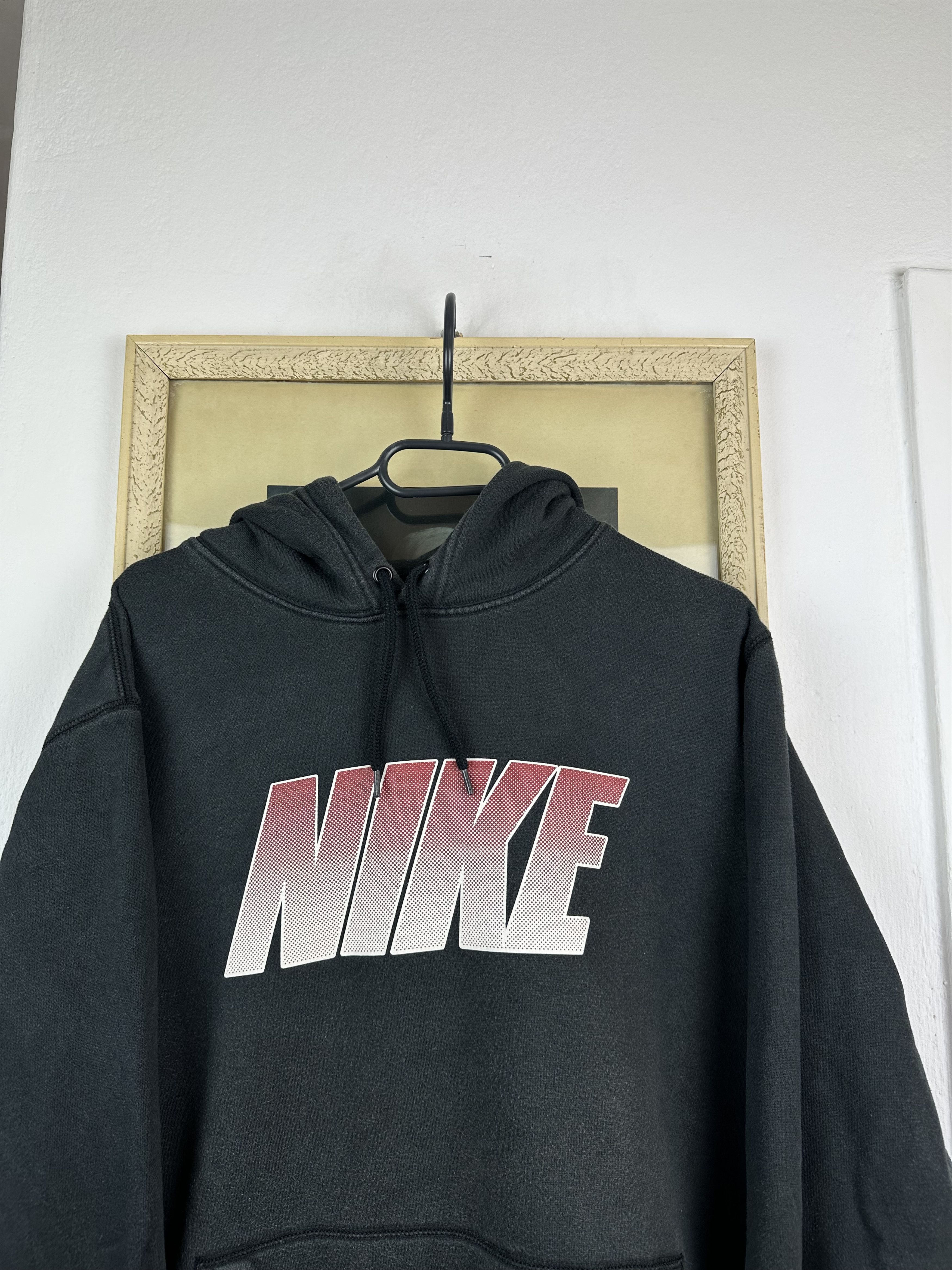 Nike × Vintage Vintage Nike Hoodie Jacket Swoosh Rare Hype Y2K Drill Size US L / EU 52-54 / 3 - 2 Thumbnail