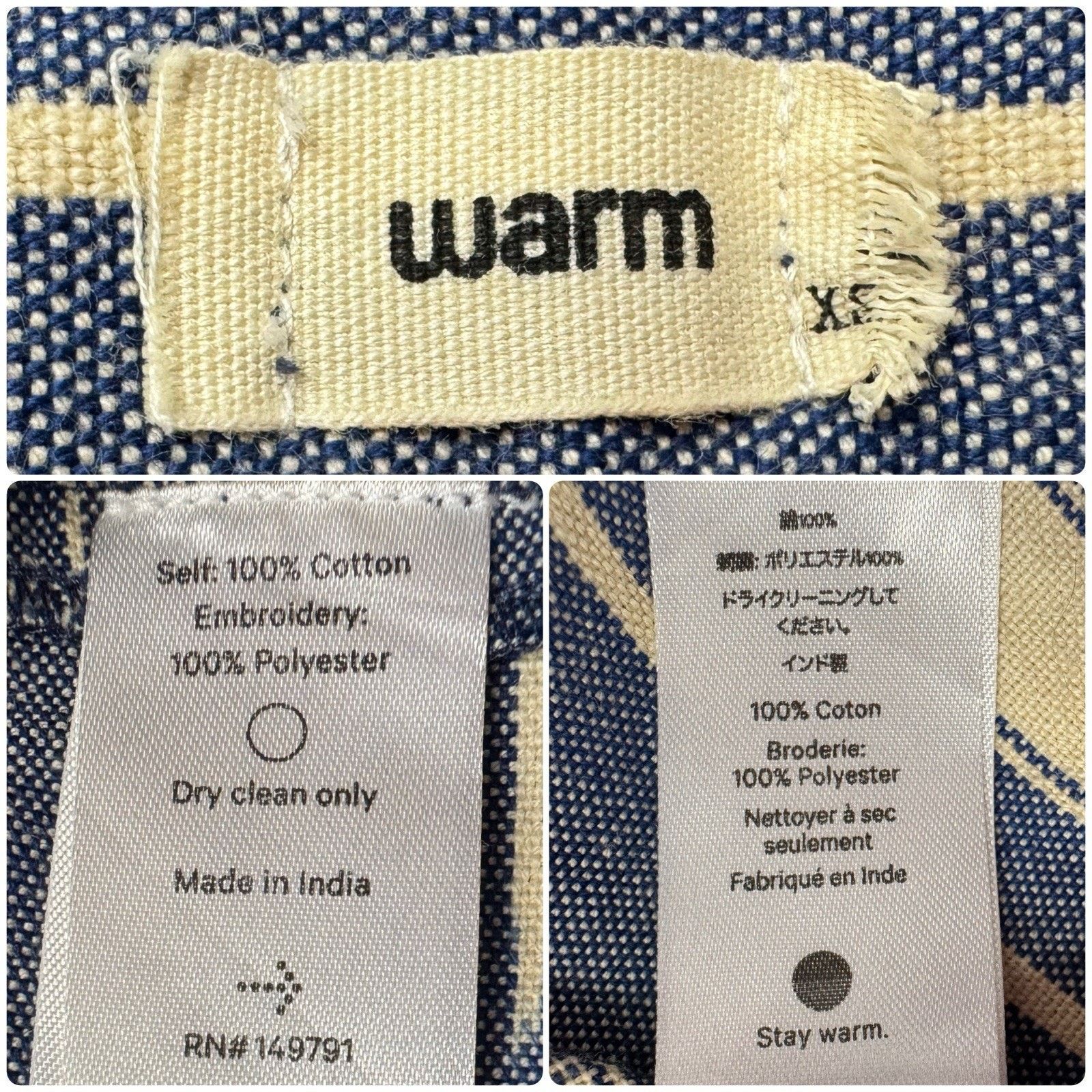 Other WARM Jessie Jumpsuit Boho Embroidered Striped Romper Sz XS Size 27" / US 4 / IT 40 - 11 Thumbnail