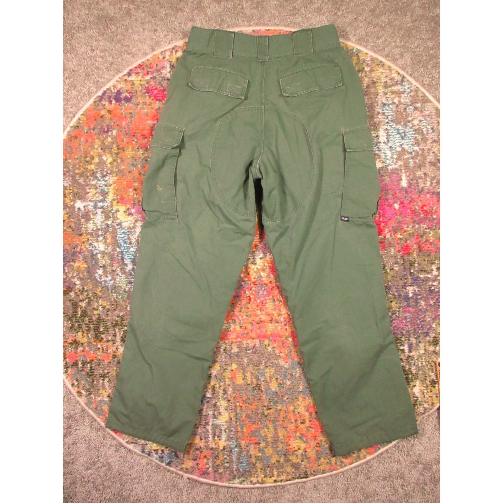 Vintage 5.11 Tactical Series Cargo Pants Men M Green Removable Knee Pads Ripstop Taclite Size US 31 - 2 Thumbnail