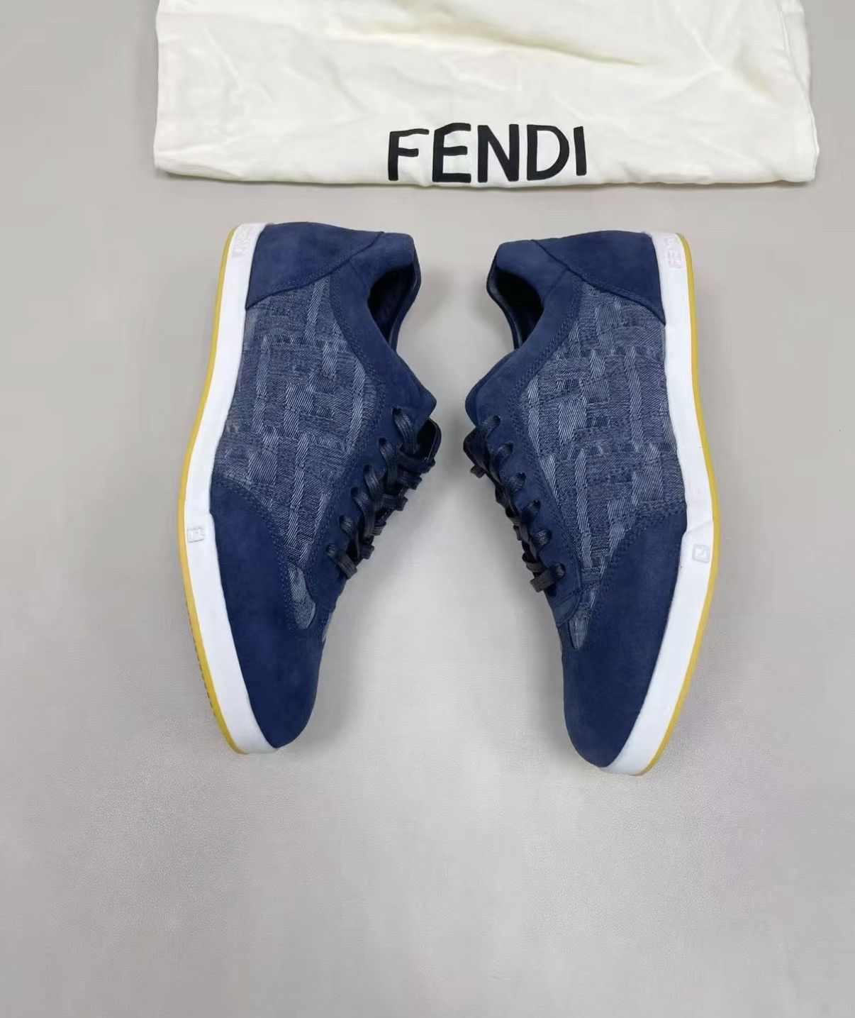 Fendi FENDI Nubuck Leather Panel Casual Shoes J30 Size US 6.5 / EU 39-40 - 3 Thumbnail