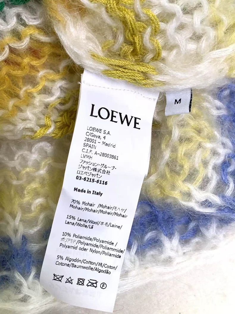 Loewe LOEWE Patchwork striped large logo knit top Size M / US 6-8 / IT 42-44 - 5 Thumbnail