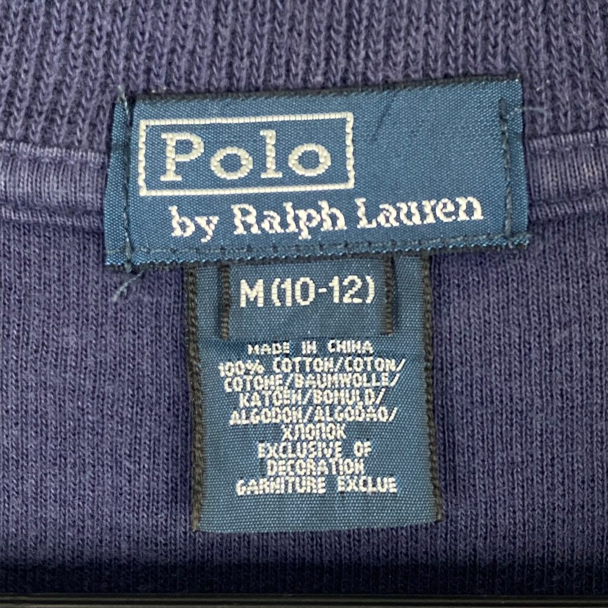 Polo Ralph Lauren × Vintage Vintage Ralph Lauren Polo Quater Zip Small Embroidered Blue Size US M / EU 48-50 / 2 - 8 Thumbnail