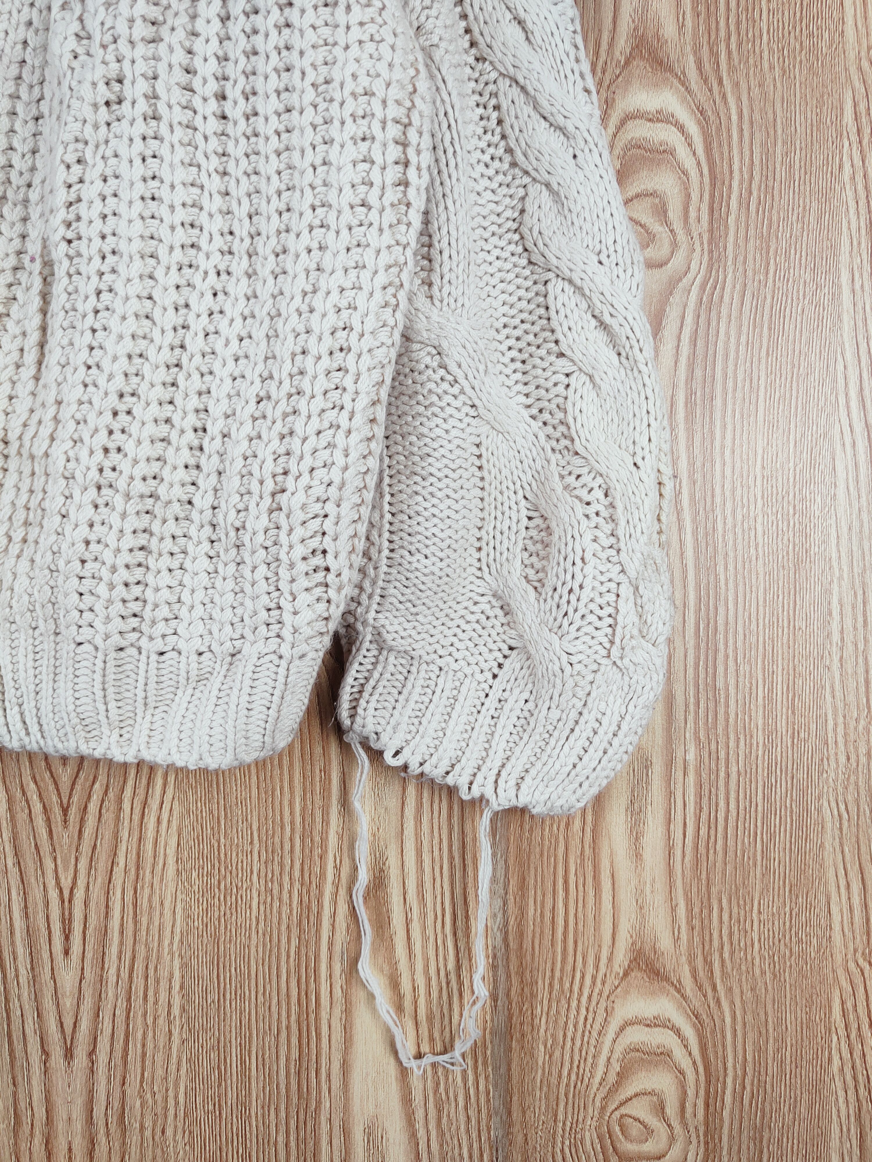 Japanese Brand Japan vintage Cream cable Knitwear Cardigan #W152 Size US XL / EU 56 / 4 - 7 Thumbnail