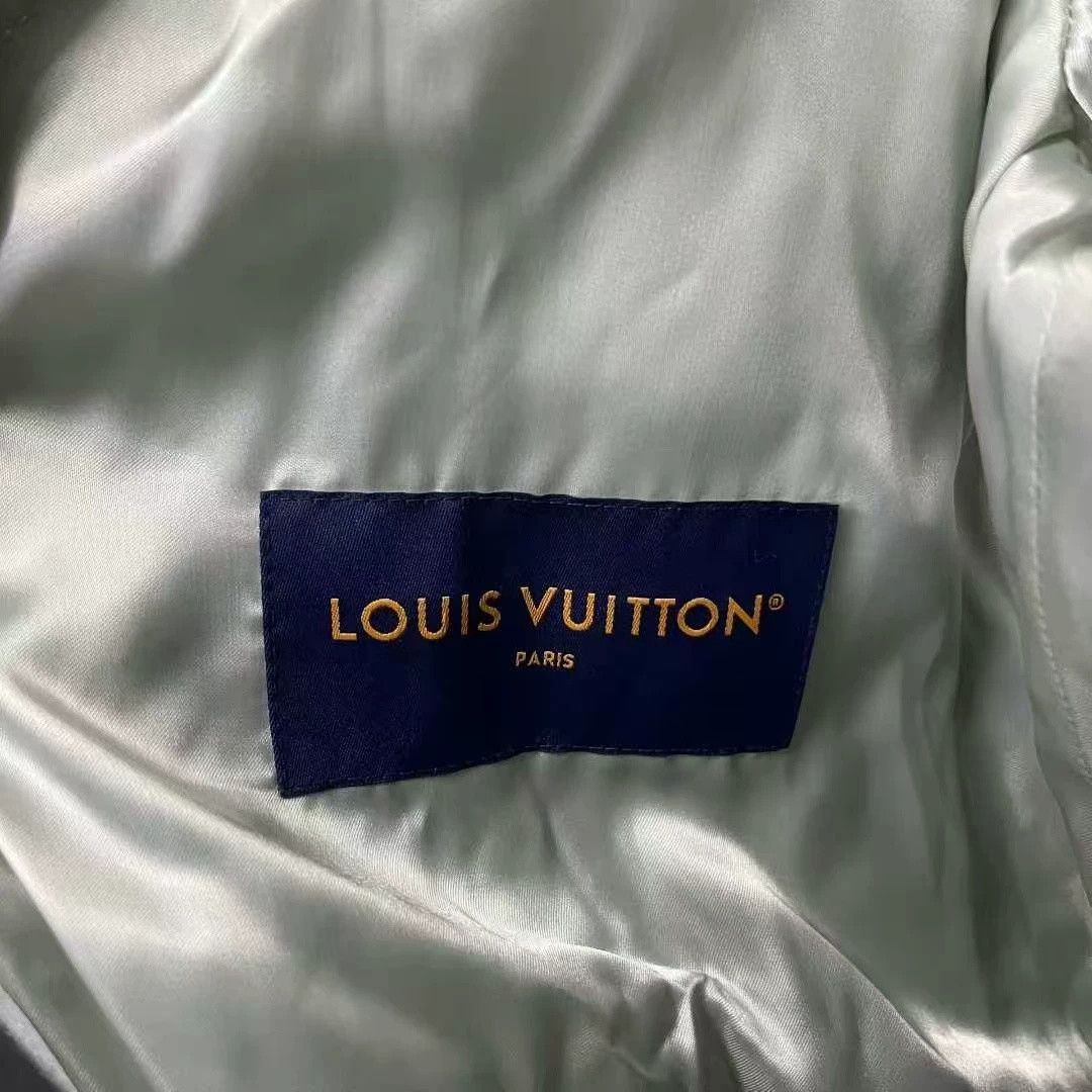 Louis Vuitton Louis Vuitton Green Evil Eye Baseball Jacket Size US XXS / EU 40 - 2 Thumbnail