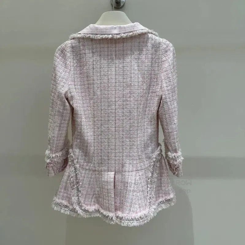 Chanel Chanel Pink Tweed Short Coat for Women . Size S / US 4 / IT 40 - 2 Thumbnail