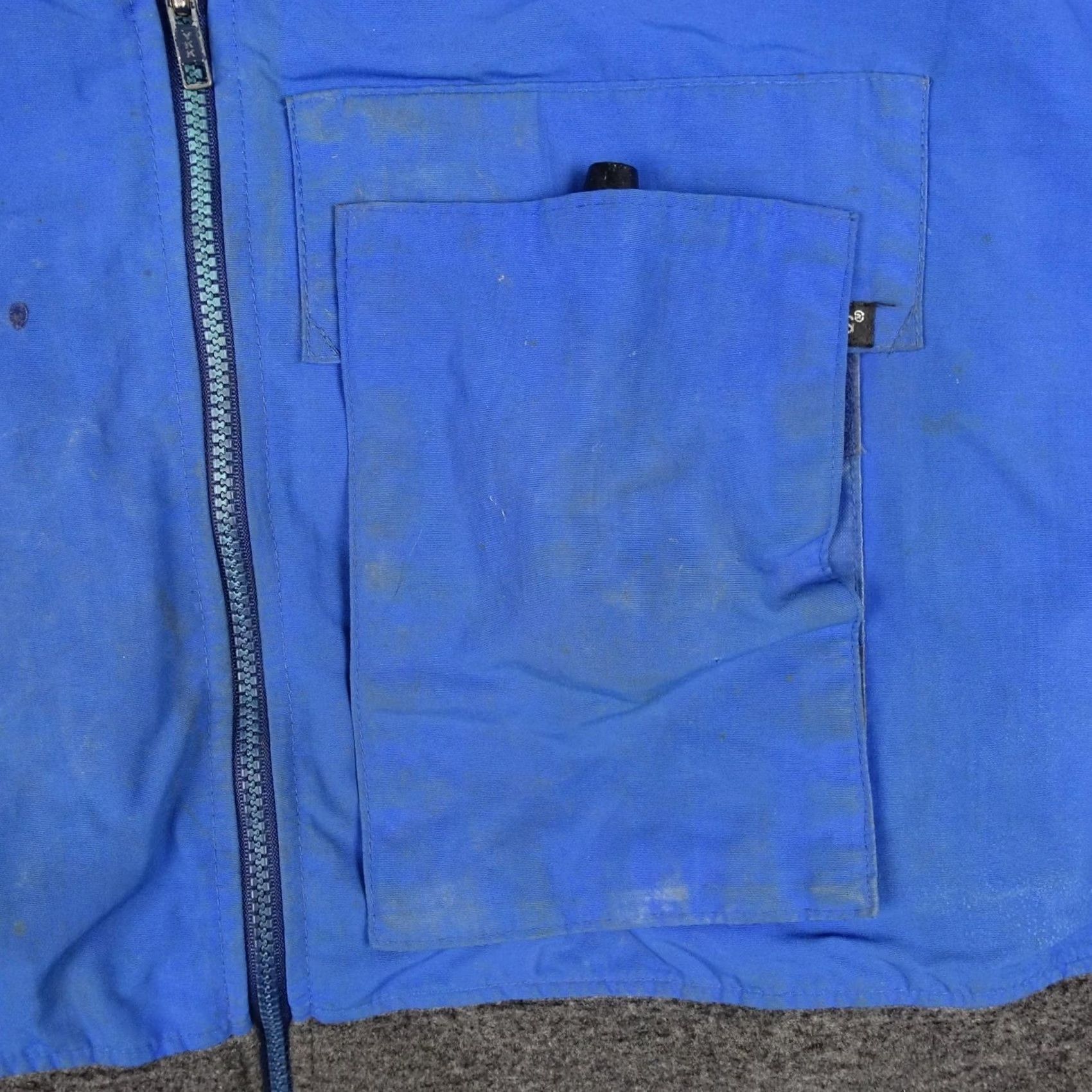 Vintage Stormy Seas Jacket Mens 2XL Blue Hooded Bomber Fleece Lined Workwear USAZippered Front Pocket, Casual, Outdoor Mens 2XL Blue Jacket Size US XXL / EU 58 / 5 - 5 Thumbnail