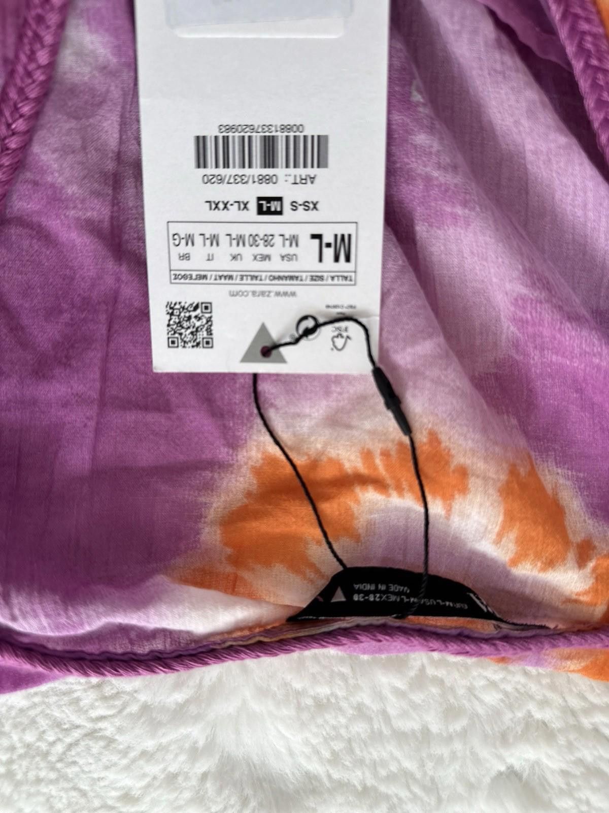 Zara ZARA Coverup Purple dress Combo Coverup Size L / US 10 / IT 46 - 3 Thumbnail
