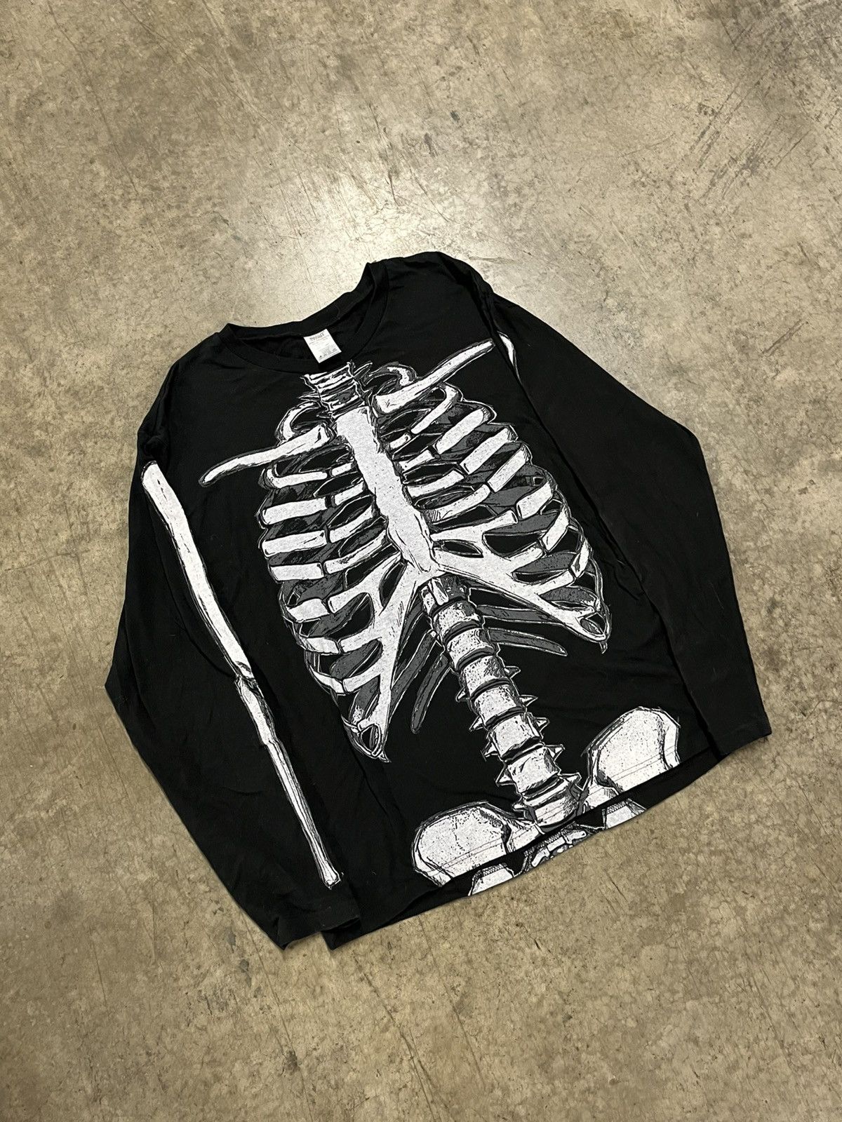 Vintage Y2k grunge opium skeleton longsleeve rare hype skater emo Size US XL / EU 56 / 4 - 5 Thumbnail
