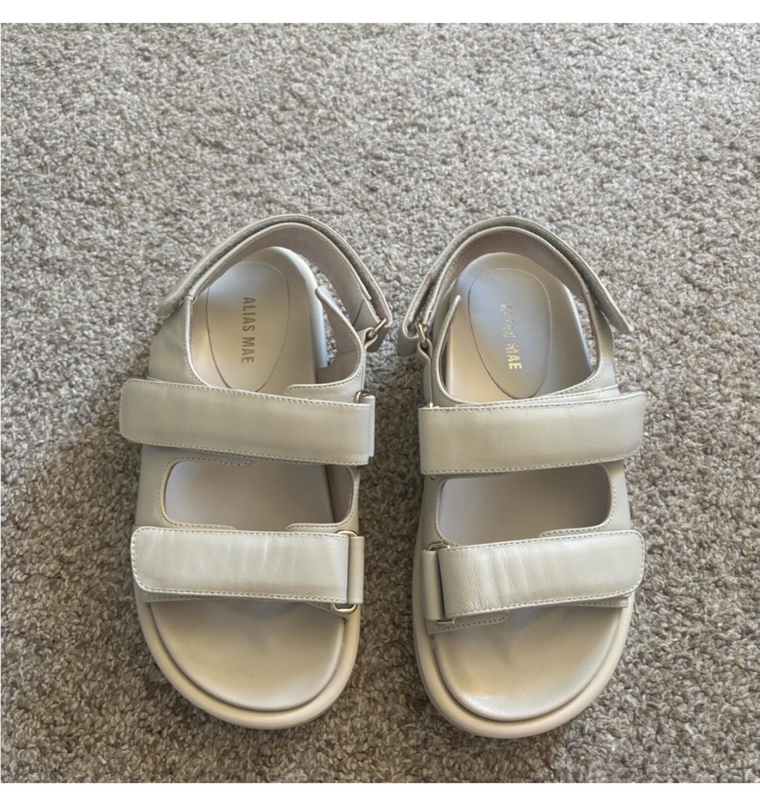 Other (Alias Mae Daria) in bone leather strap sandals Size US 6 / IT 36 - 4 Thumbnail
