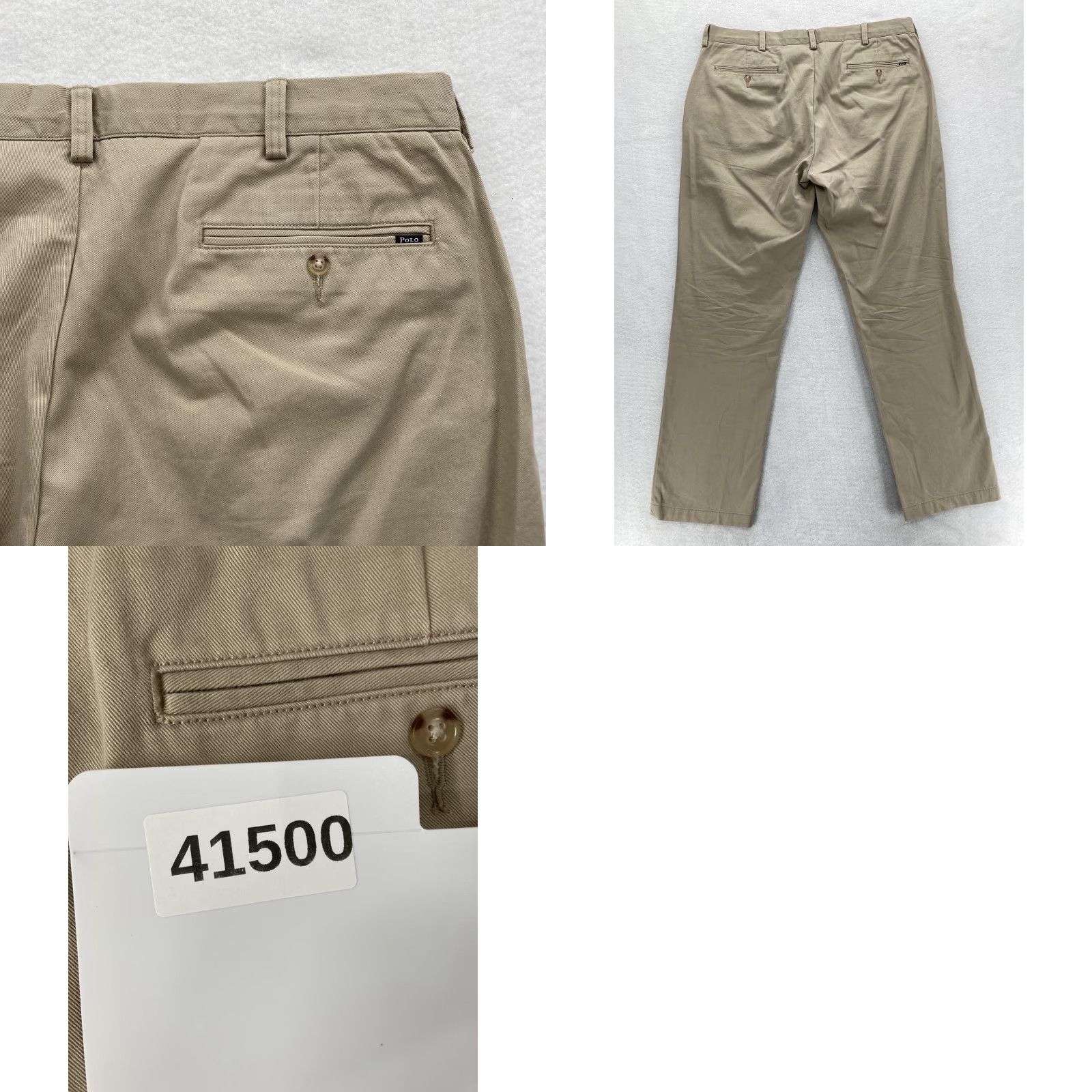 Polo Ralph Lauren Polo Ralph Lauren Pants Mens 38x32 Khaki Classic Chino Flat Front Preppy Casual Size US M / EU 48-50 / 2 - 9 Thumbnail