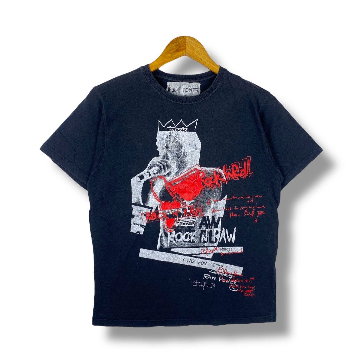 Band Tees RAW POWER Rock 'N' Raw Time For Heroes Graphic Tee Shirt Size US M / EU 48-50 / 2 - 1 Thumbnail