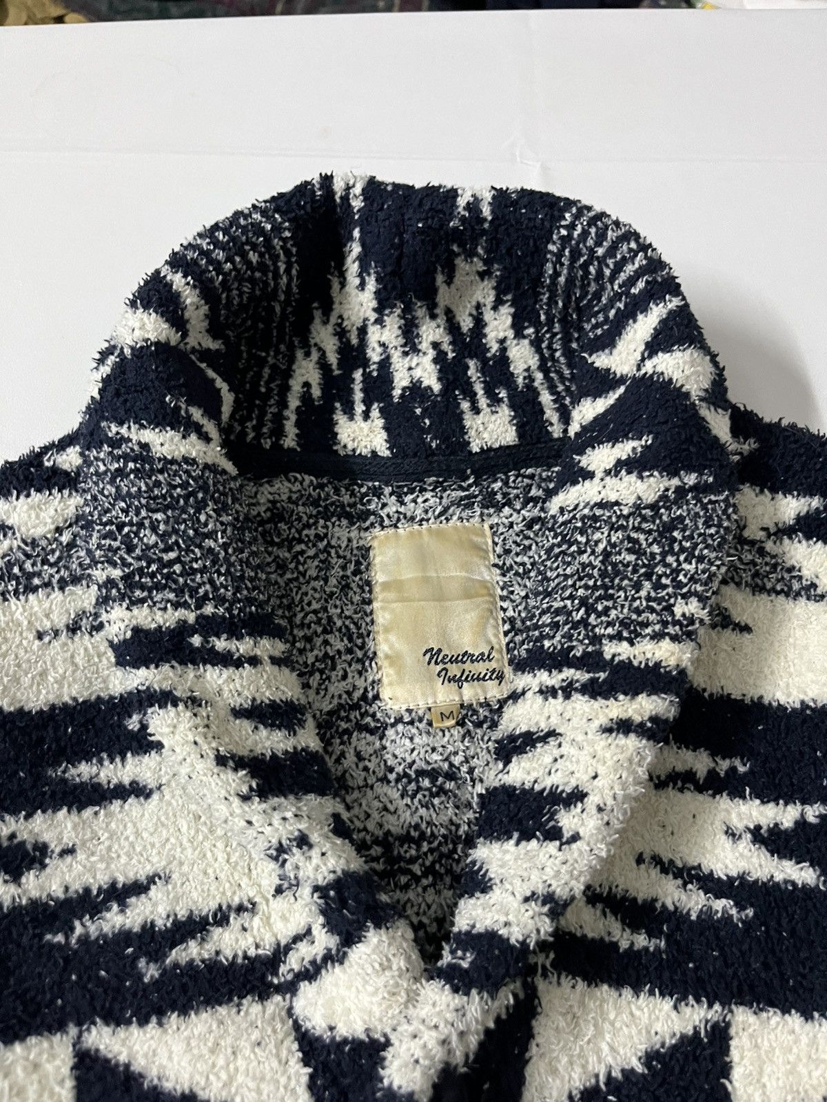 If Six Was Nine 💥Offer Me💥Neutral Infinity Navajo Chimaiyo Cotton Knitwear Size US M / EU 48-50 / 2 - 5 Thumbnail